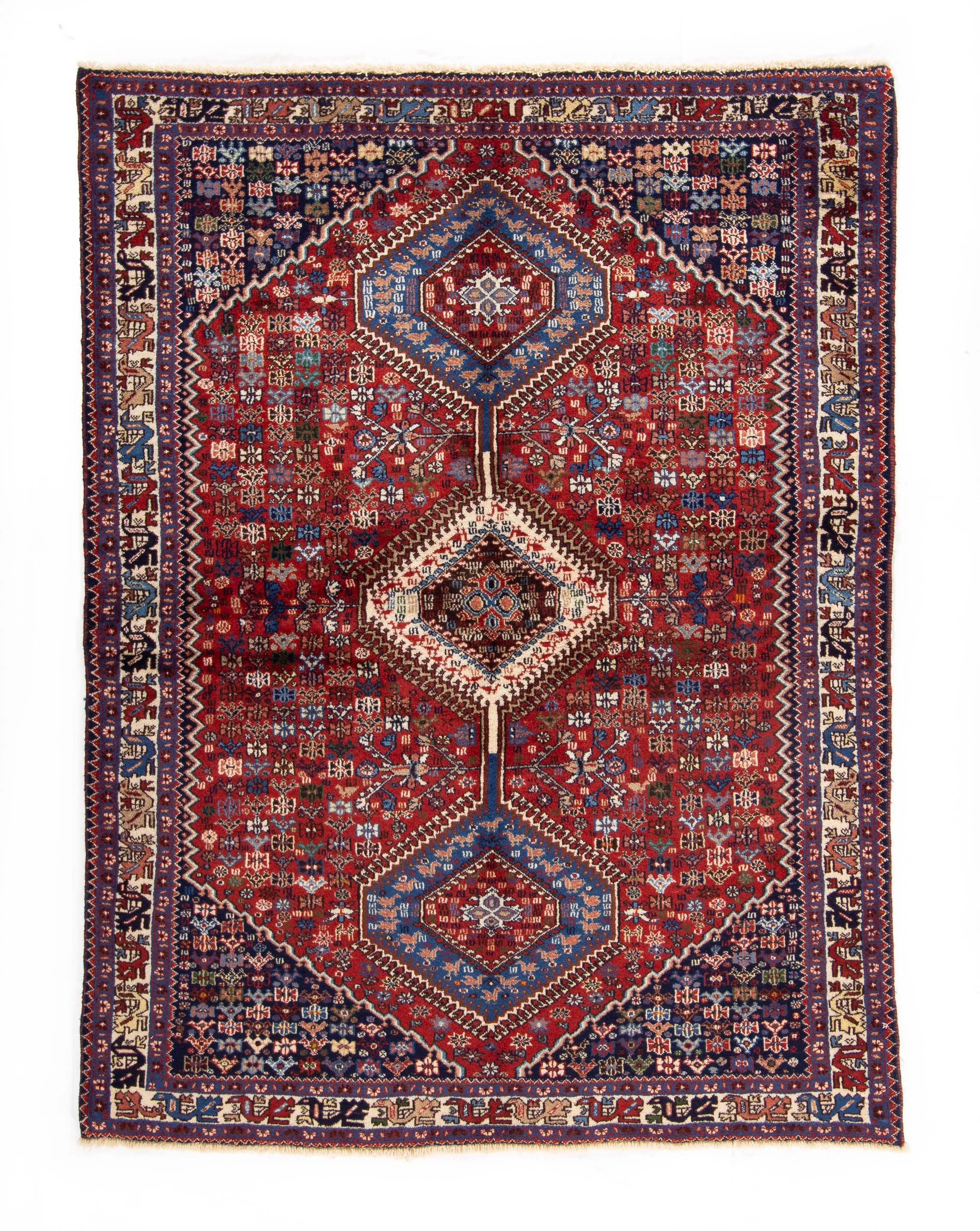 Persian Yalameh Rug <br> 5'0 × 6'6