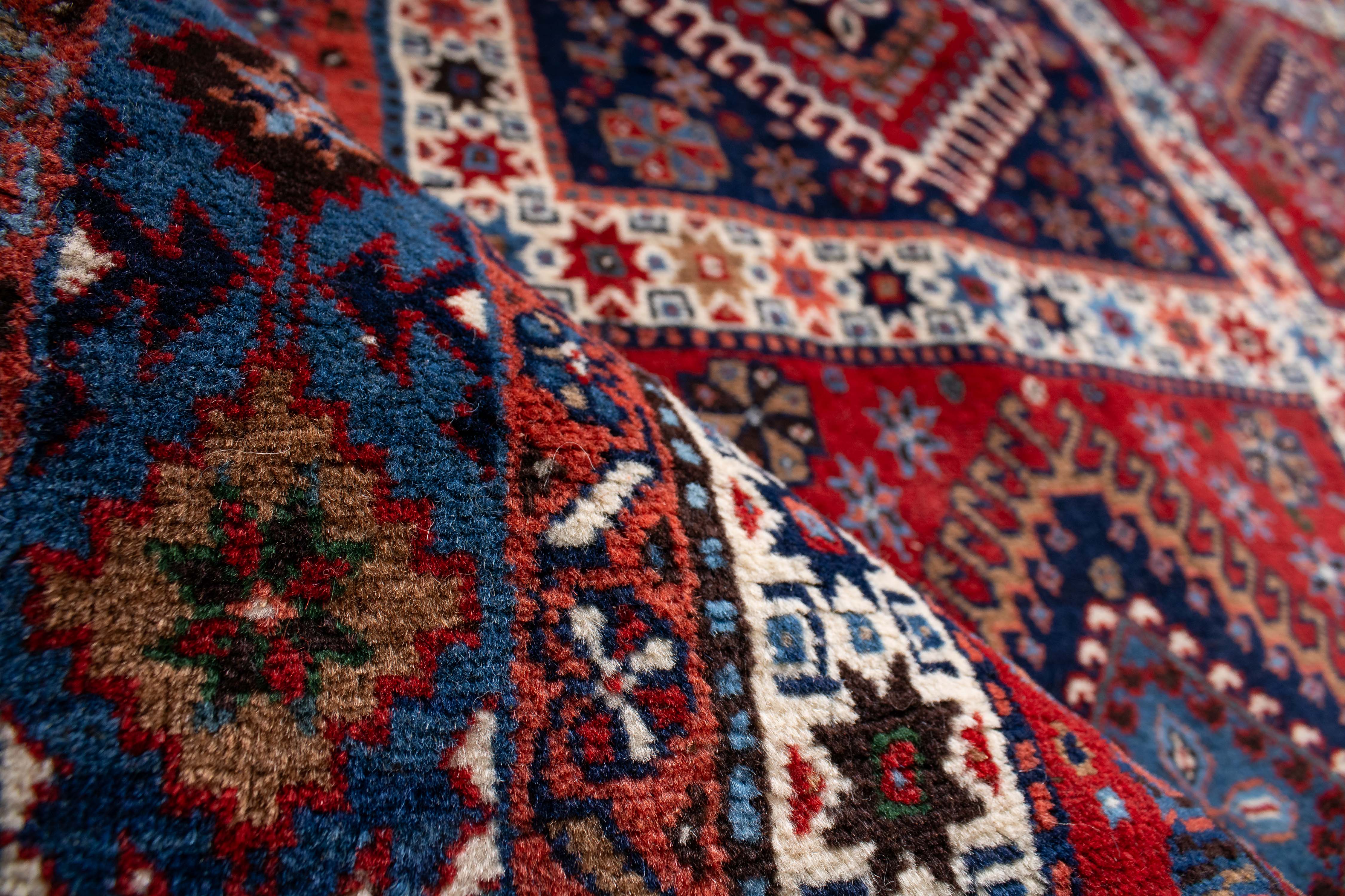 Persian Yalameh Rug <br> 6'7 × 7'10