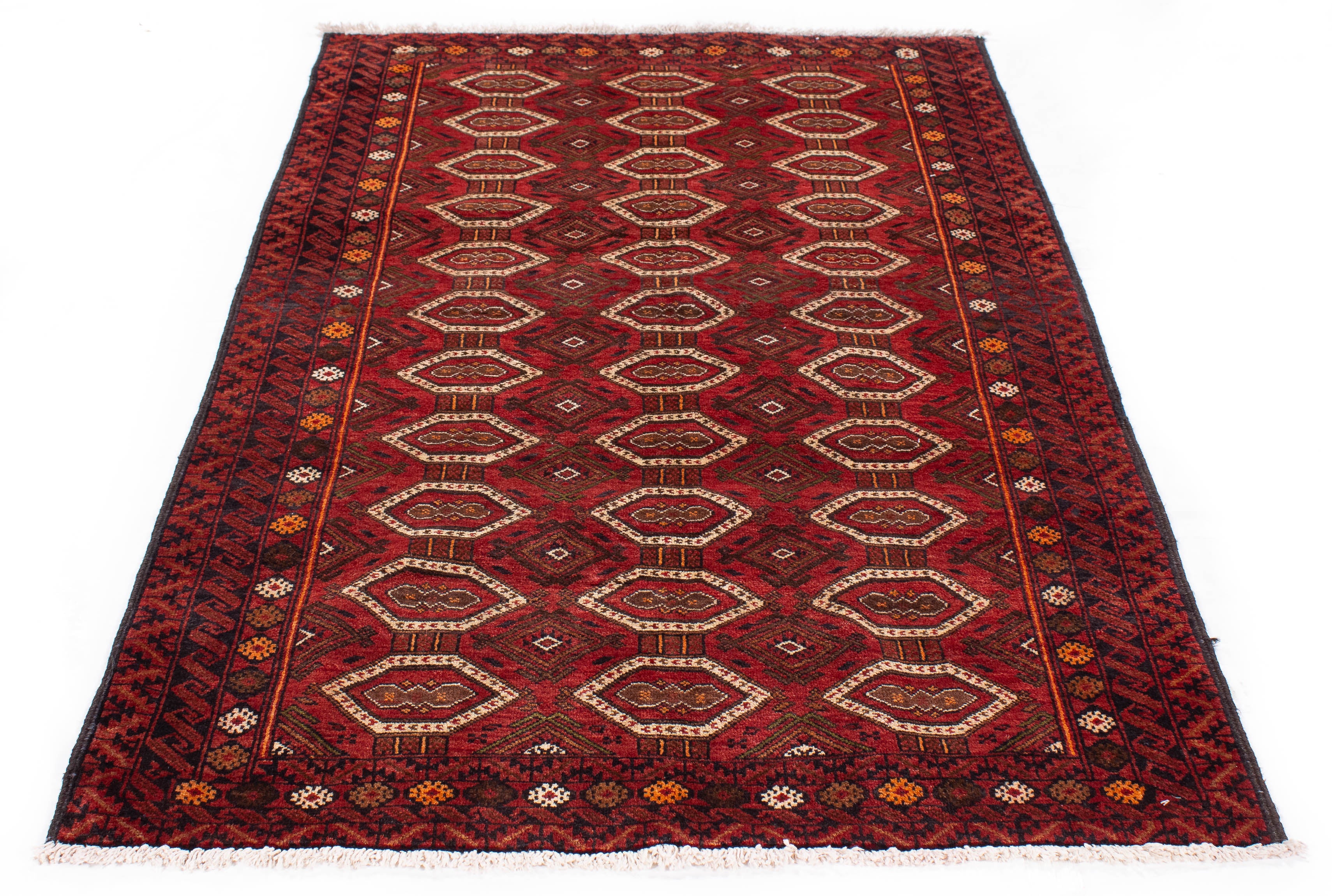 Persian Balouch Rug <br> 3'9 × 7'0