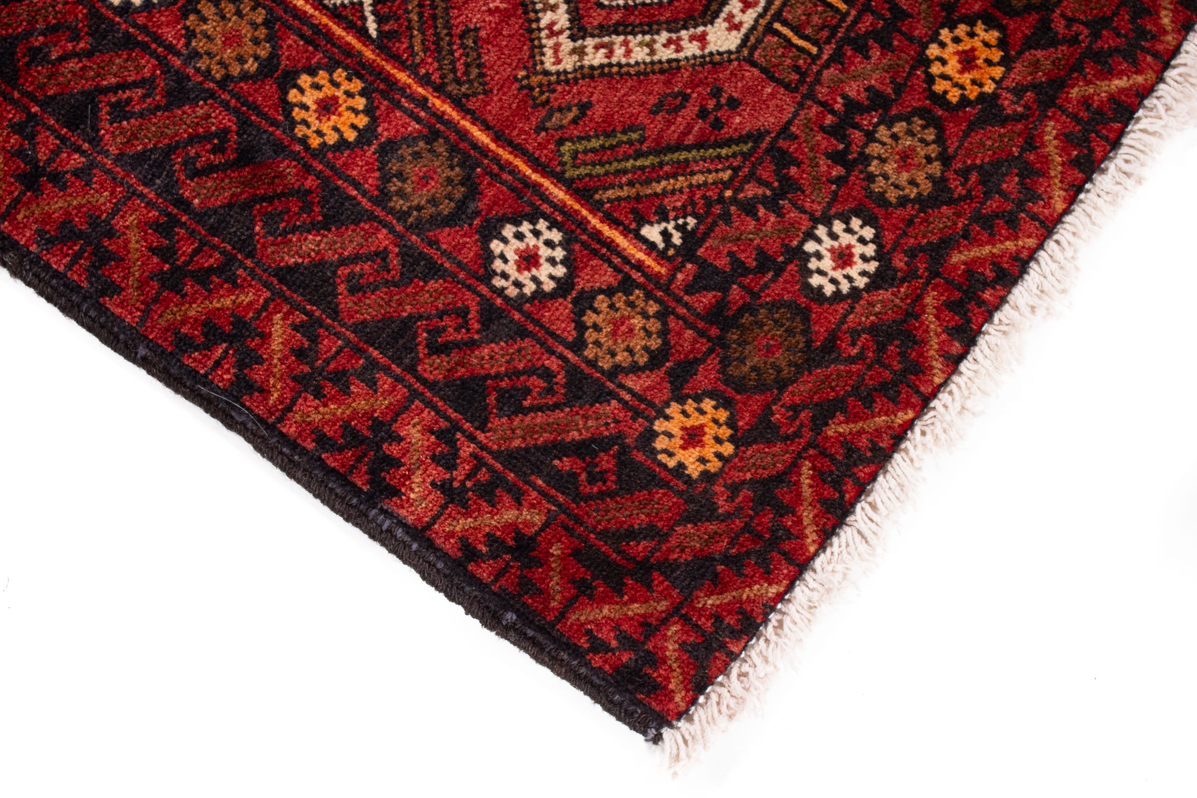 Persian Balouch Rug <br> 3'9 × 7'0