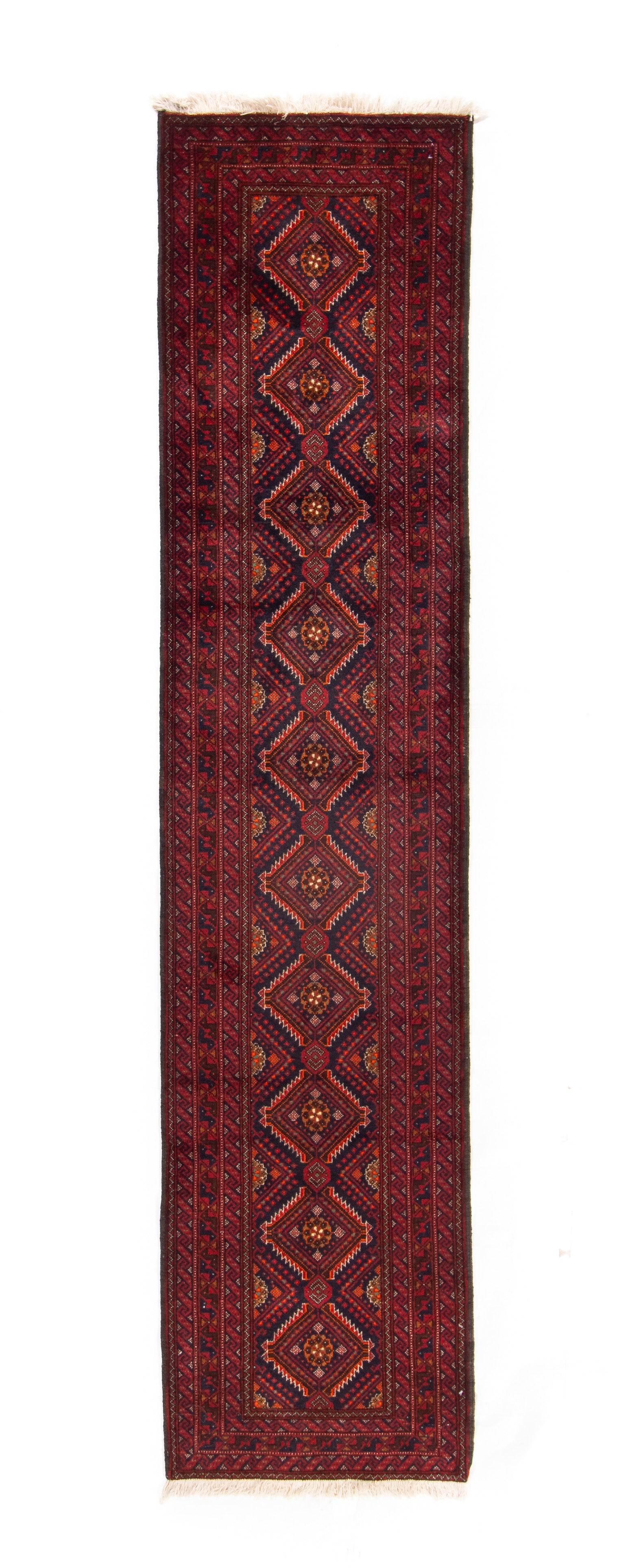 Persian Balouch Rug <br> 2'2 × 9'3