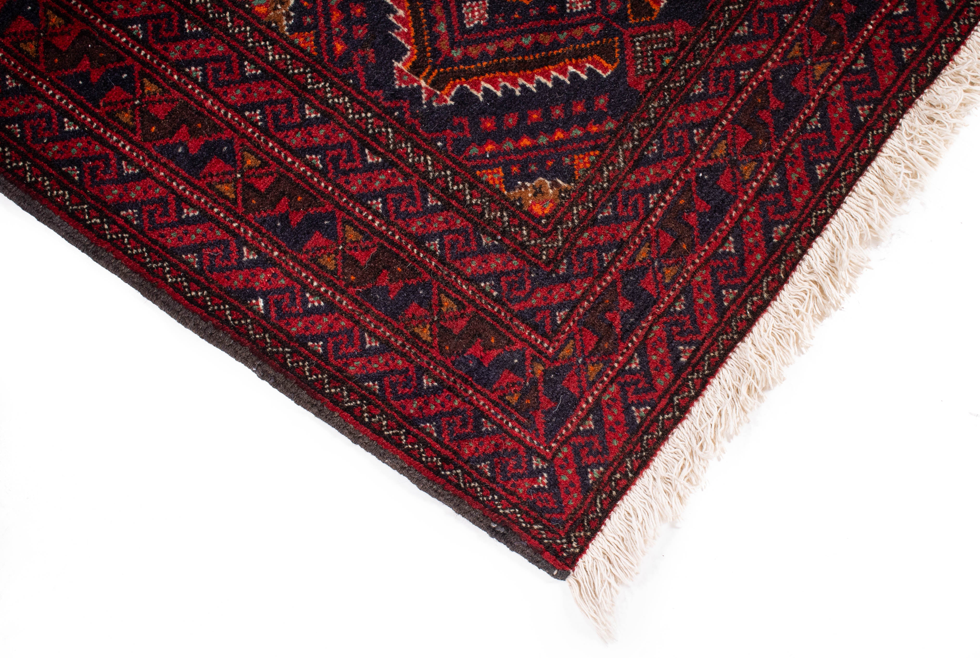 Persian Balouch Rug <br> 2'2 × 9'3