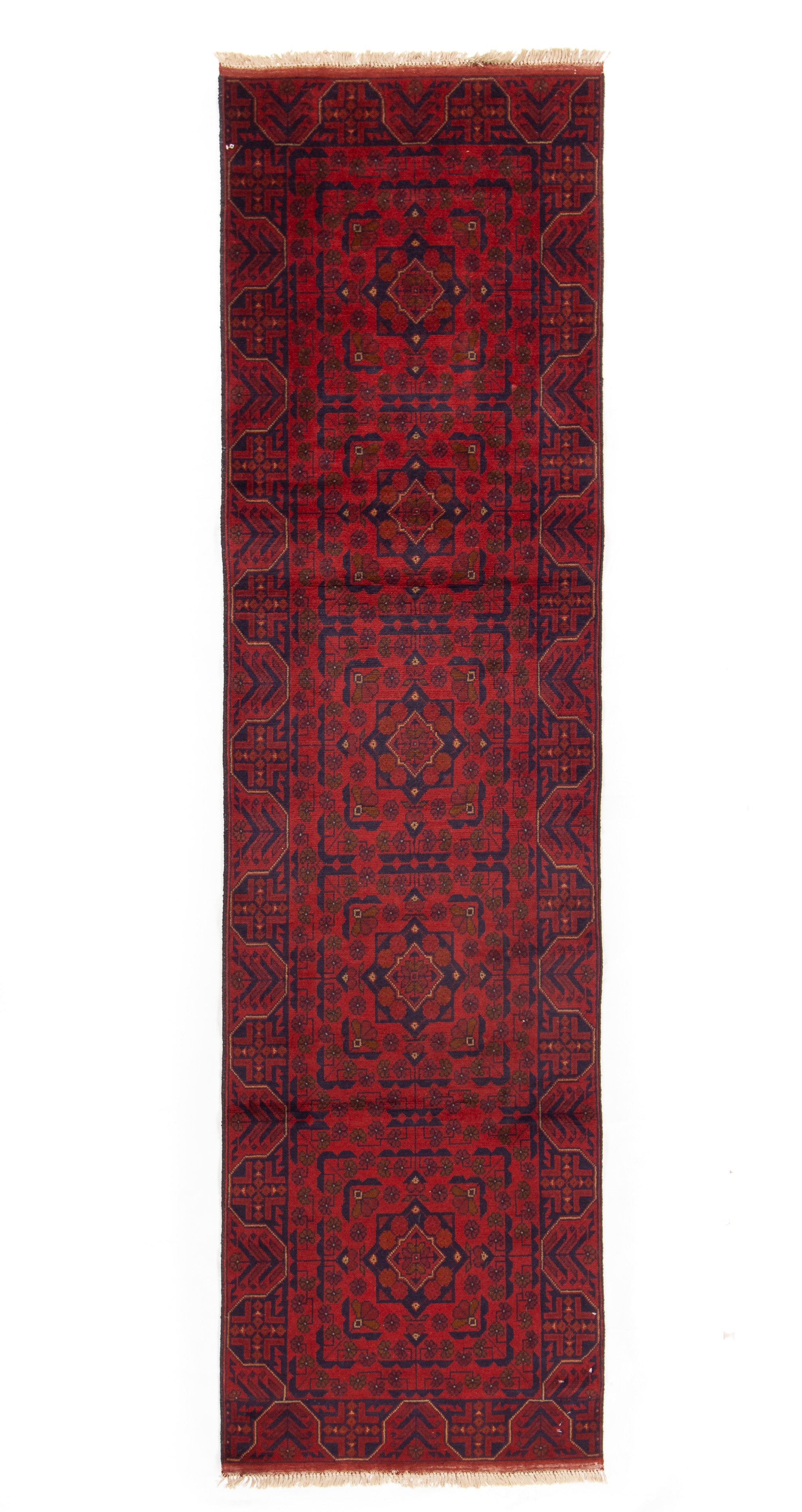 Afghan Turkmen Rug <br> 2'7 x 9'6