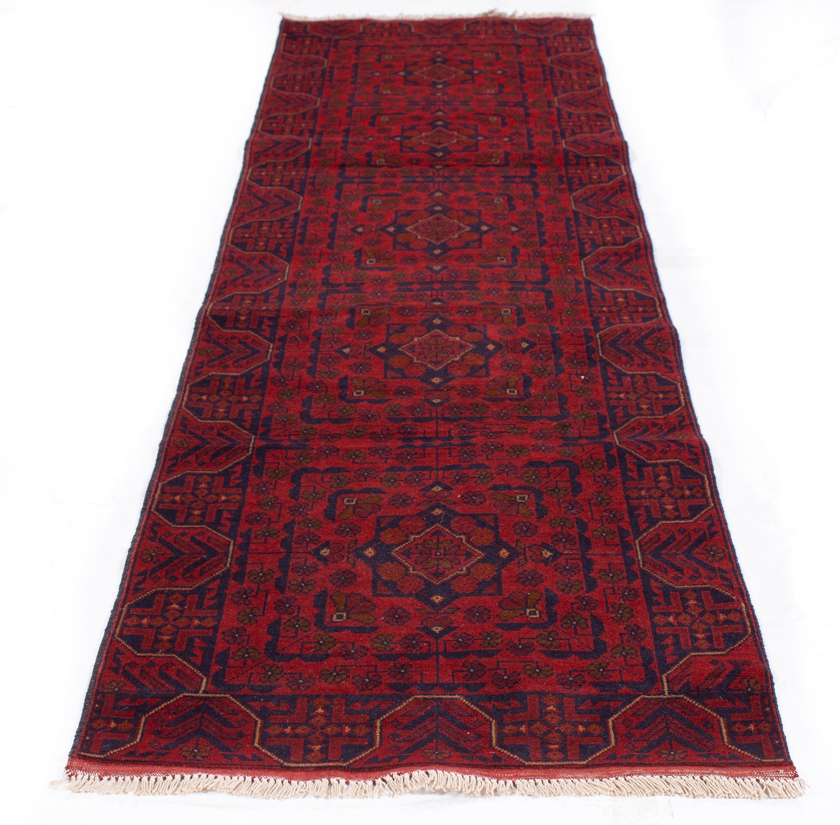 Afghan Turkmen Rug <br> 2'7 x 9'6