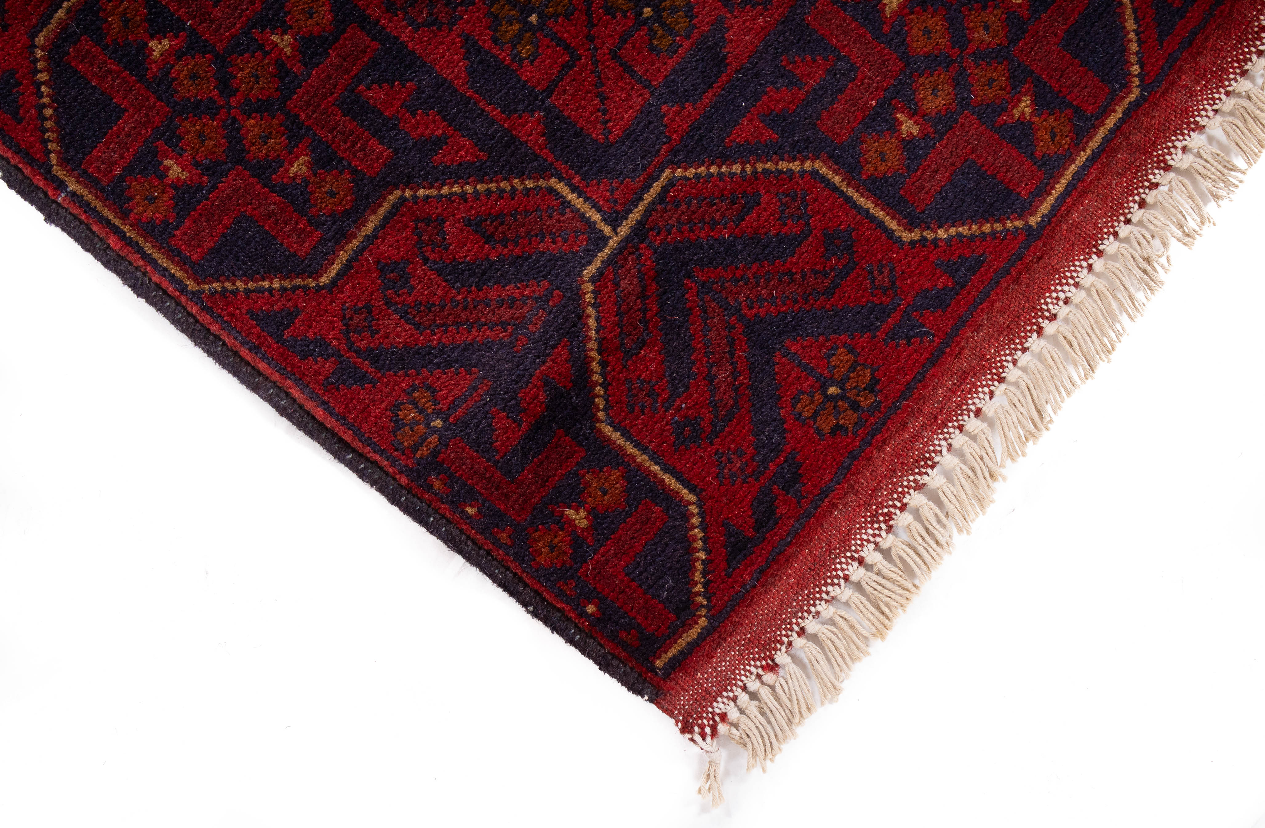 Afghan Turkmen Rug <br> 2'7 x 9'6