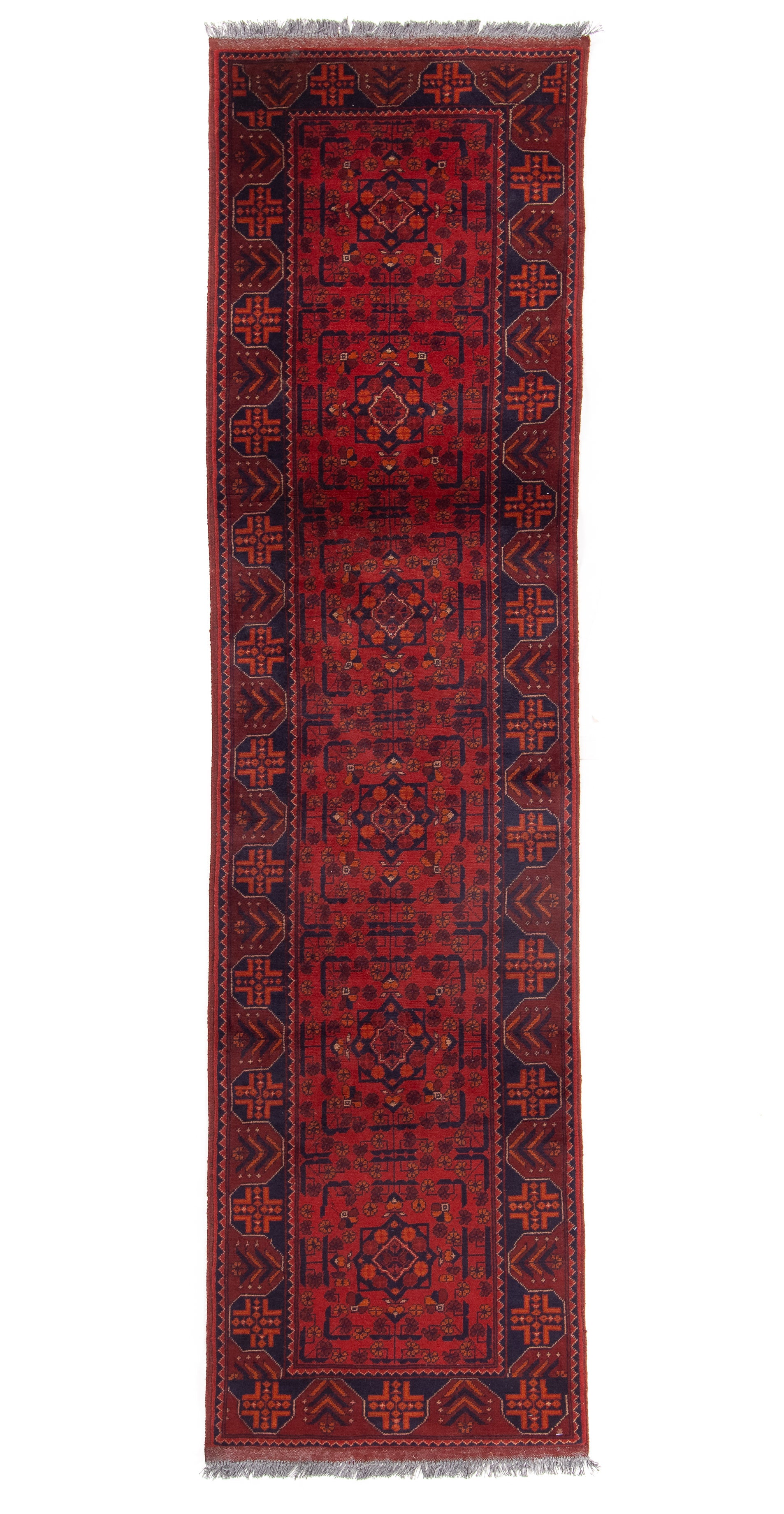 Afghan Turkman Rug <br> 2'5 x 9'8