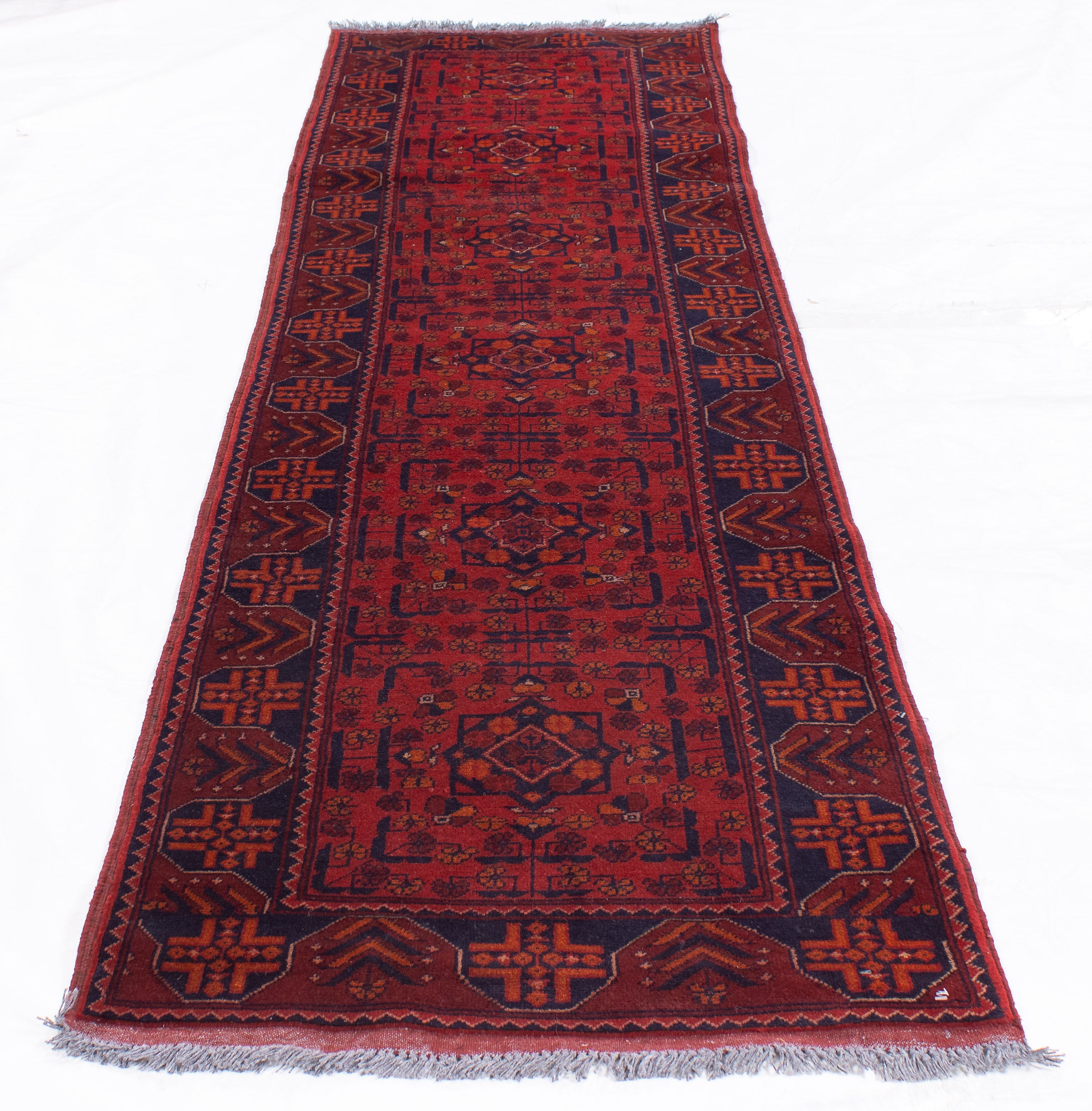 Afghan Turkman Rug <br> 2'5 x 9'8