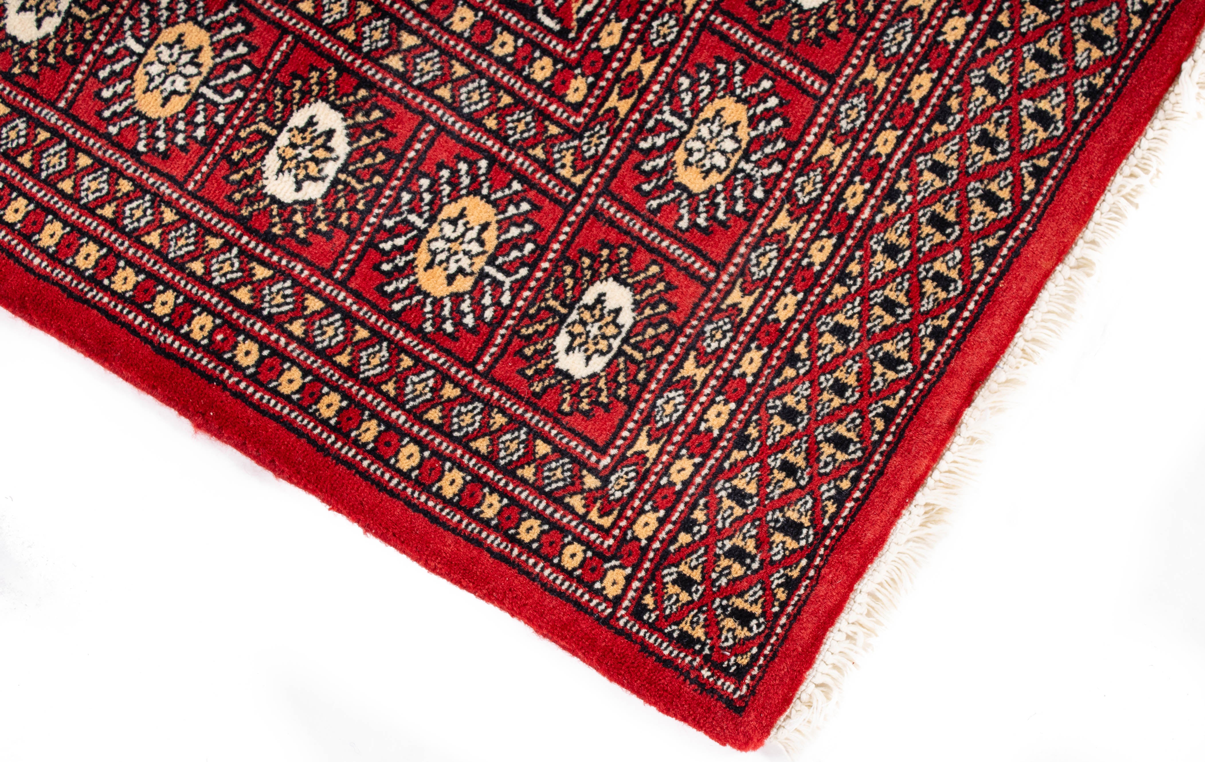 Pakistan Bokara Rug <br> 3'2 x 4'8