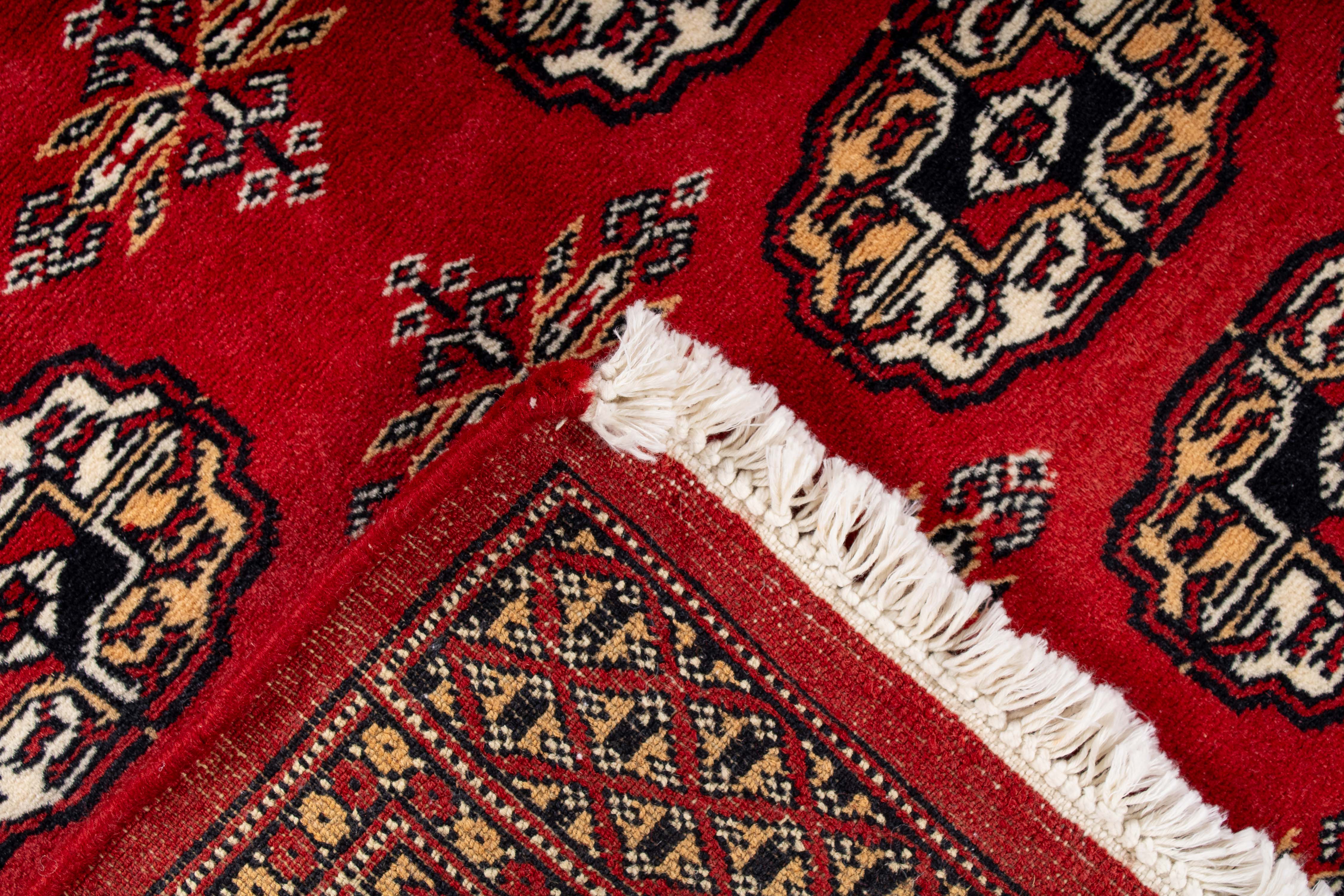 Pakistan Bokara Rug <br> 3'2 x 4'8