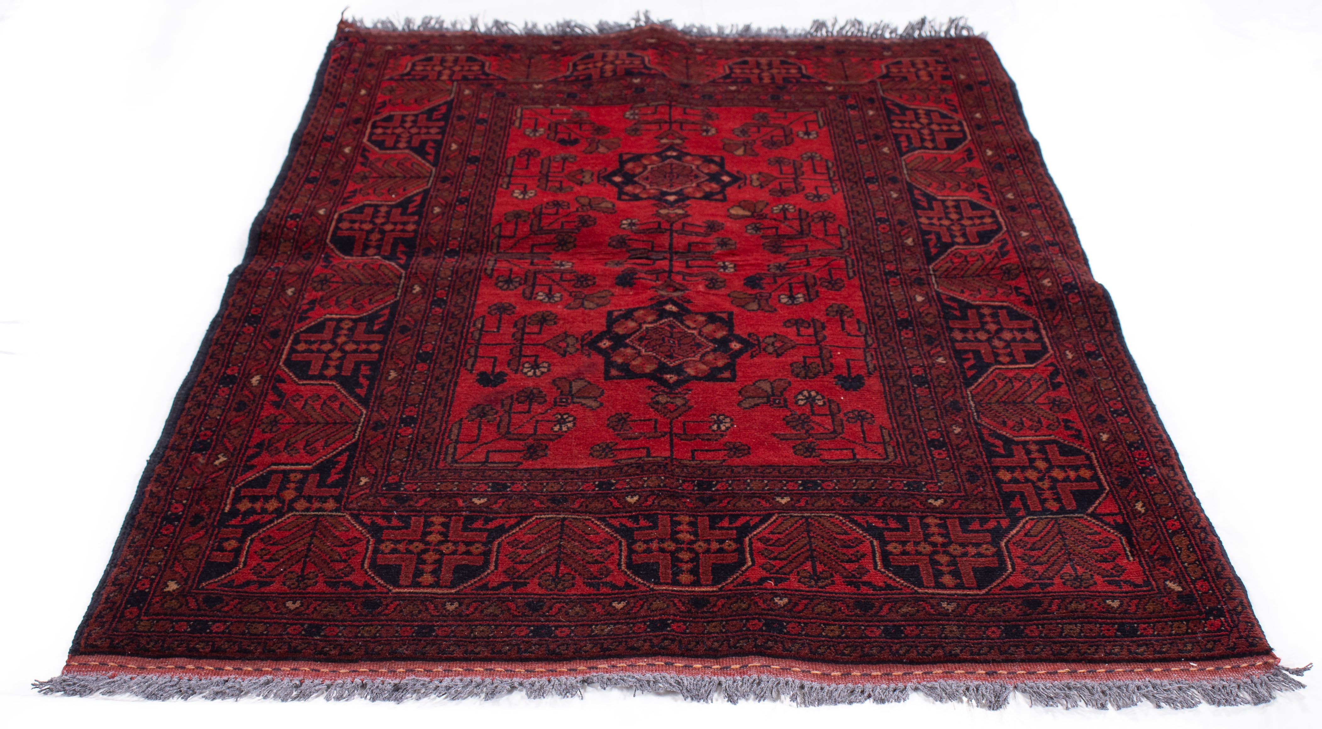 Afghan Turkman Rug <br> 3'3 x 5'2