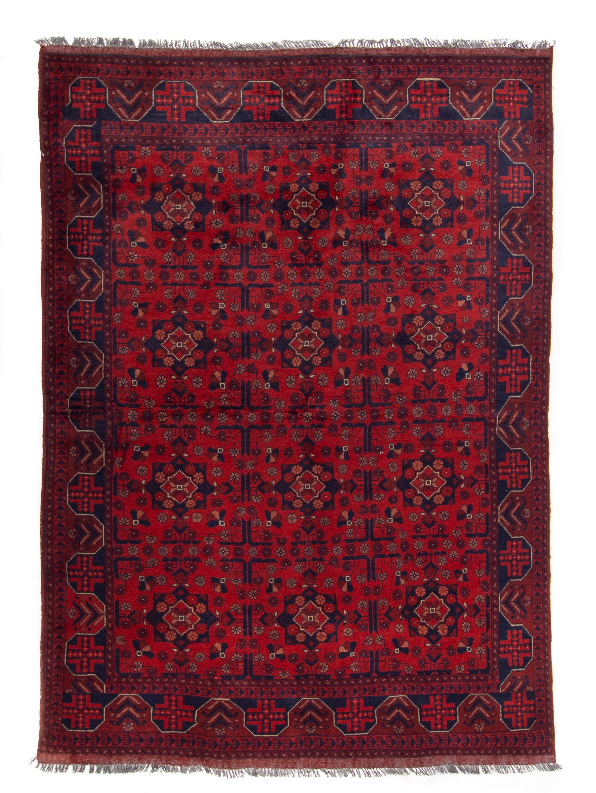 Afghan Turkman Rug <br> 5'7 x 7'9