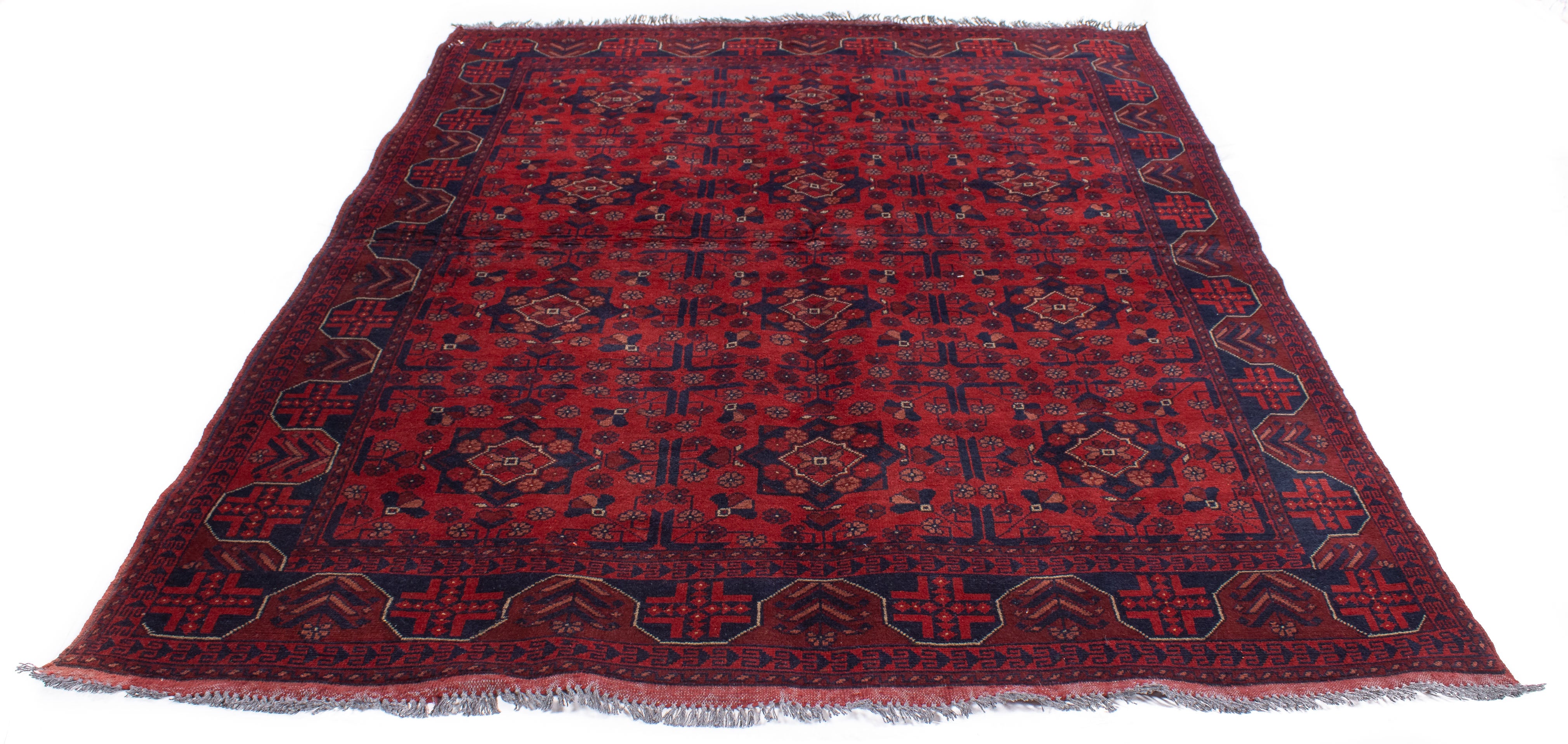 Afghan Turkman Rug <br> 5'7 x 7'9