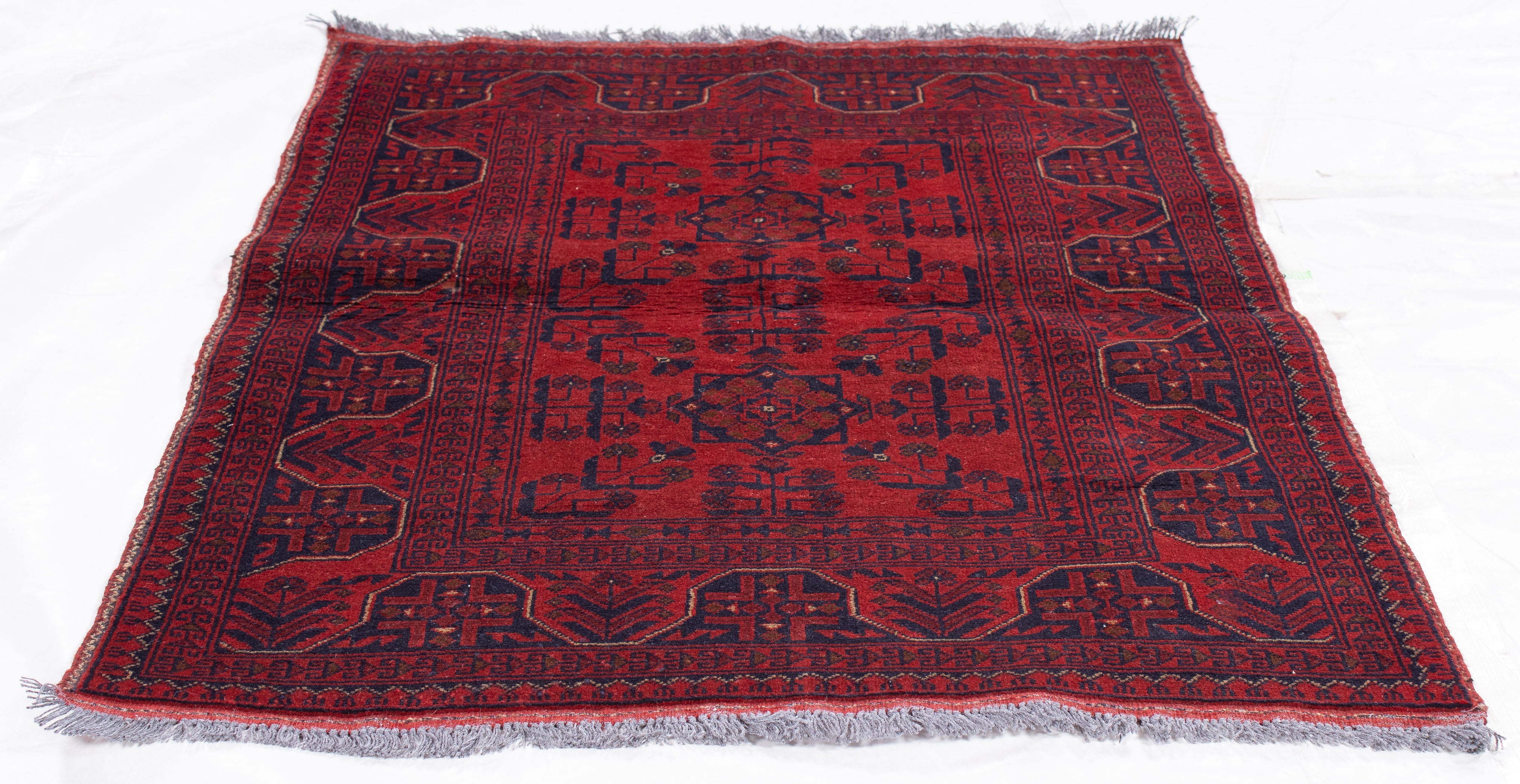 Afghan Turkman Rug <br> 3'4 x 4'9