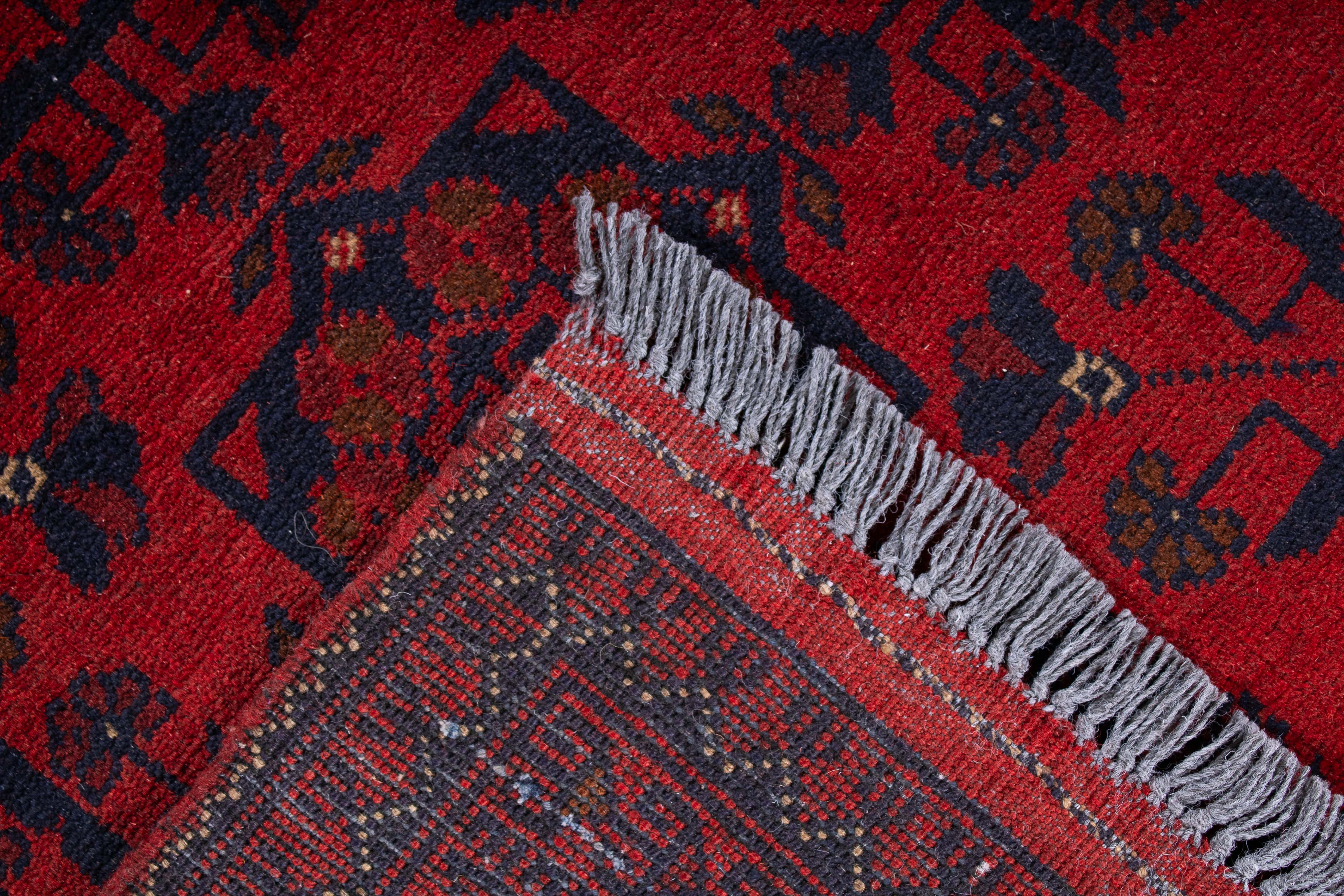 Afghan Turkman Rug <br> 3'4 x 4'9