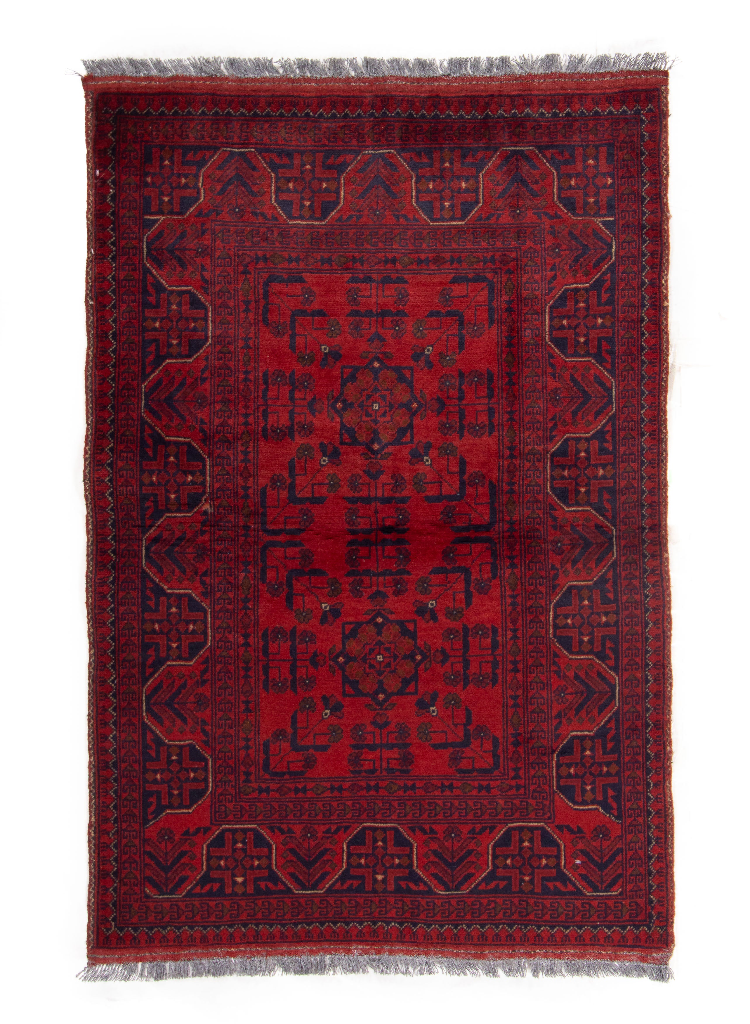 Afghan Turkman Rug <br> 3'4 x 4'9