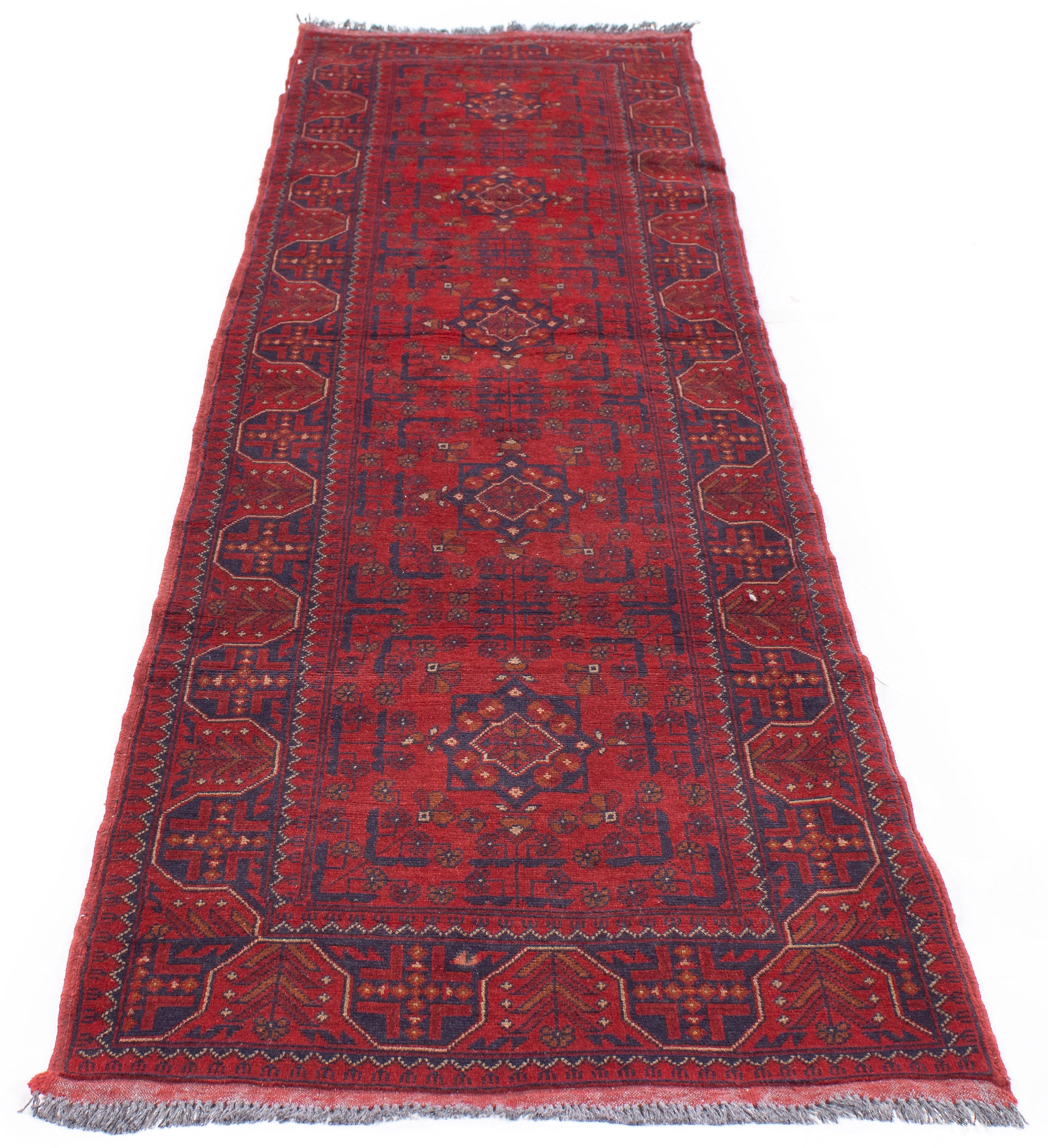 Afghan Turkman Rug <br> 2'6 x 9'9