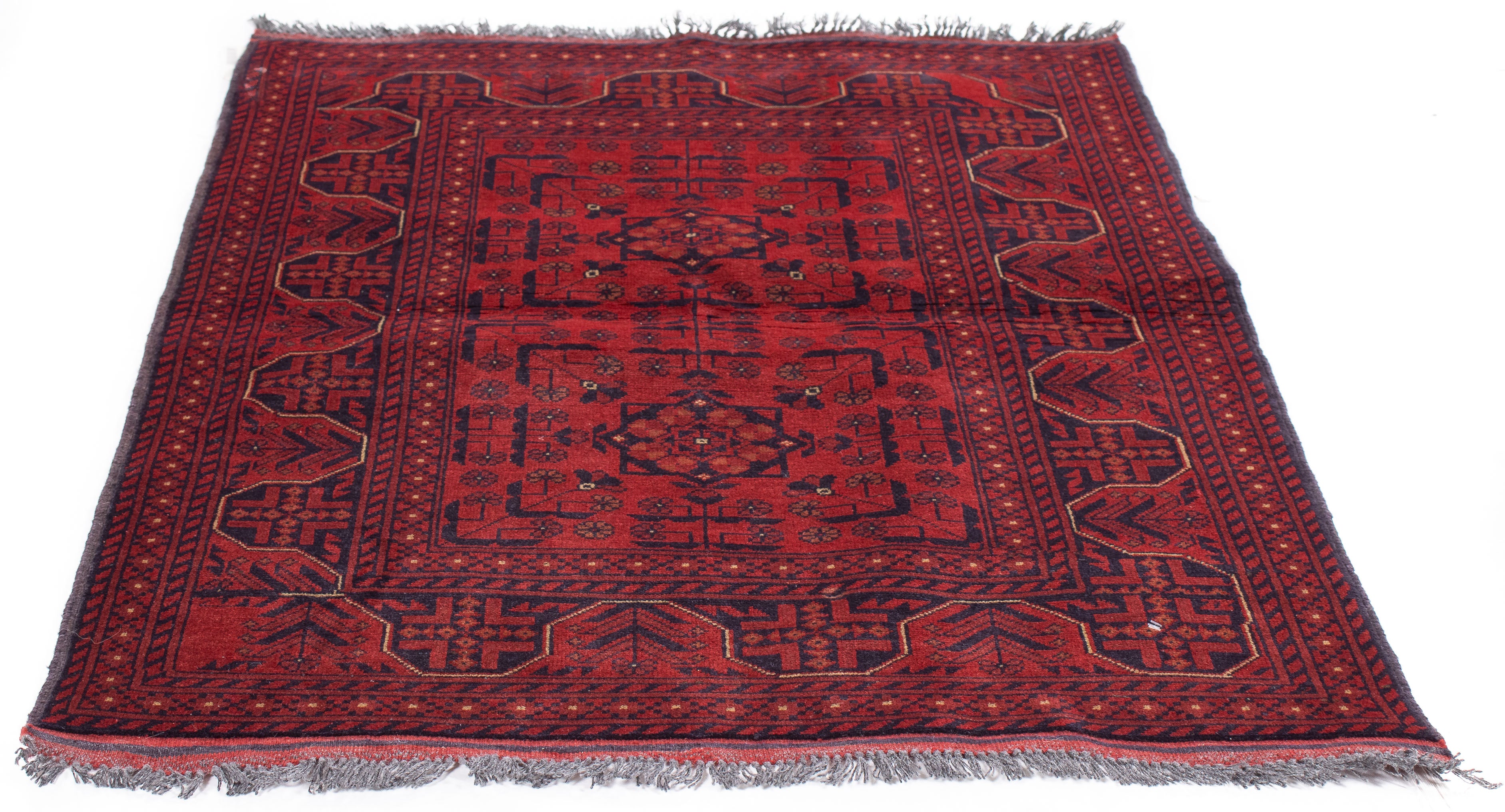 Afghan Turkman Rug <br> 3'5 x 4'10