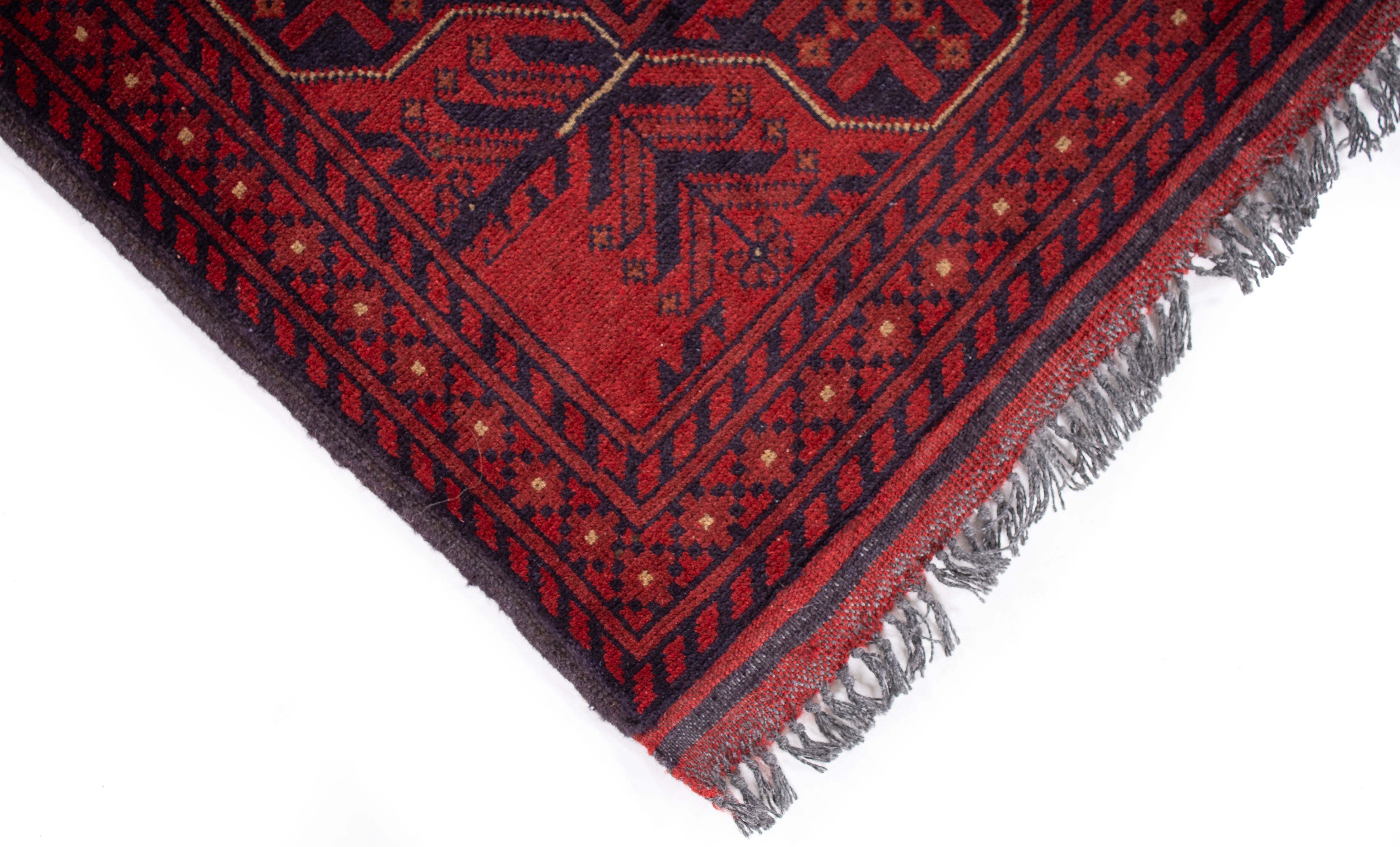 Afghan Turkman Rug <br> 3'5 x 4'10