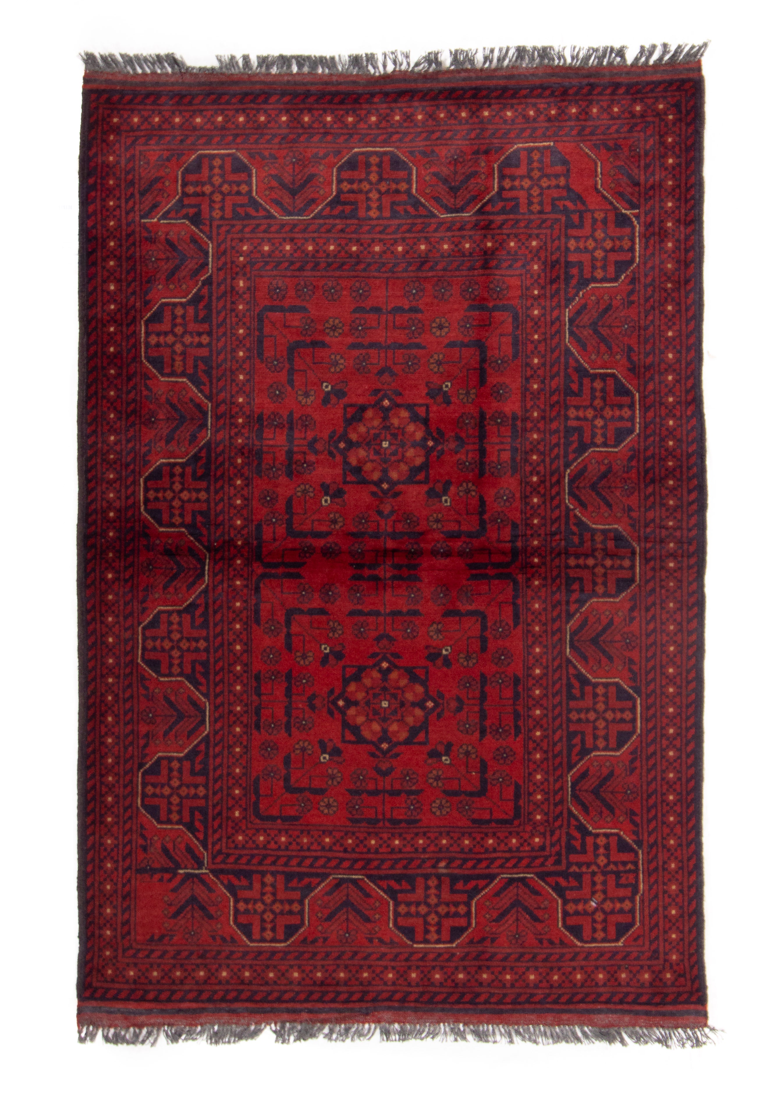 Afghan Turkman Rug <br> 3'5 x 4'10