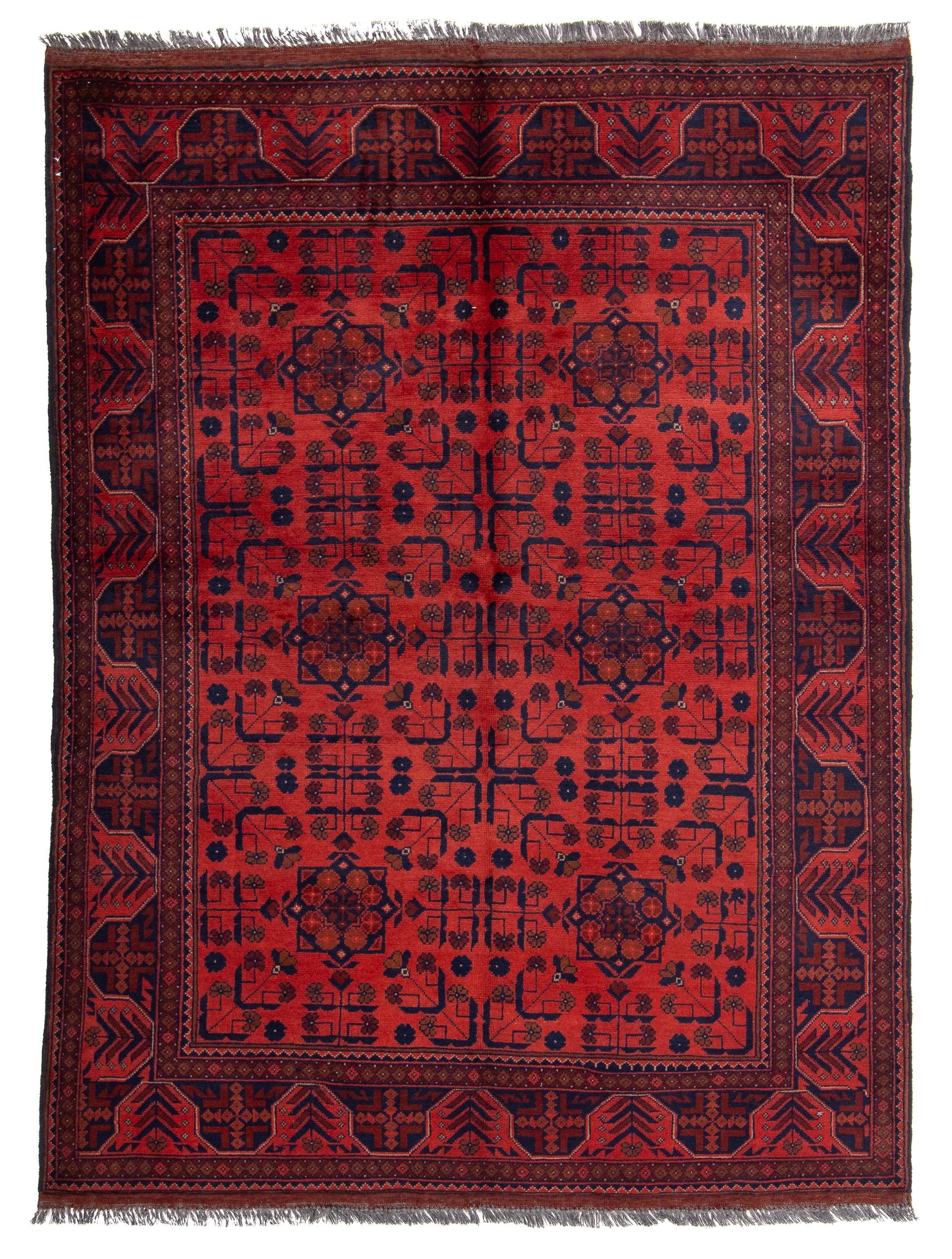 Afghan Turkman Rug <br> 4'10 x 6'6