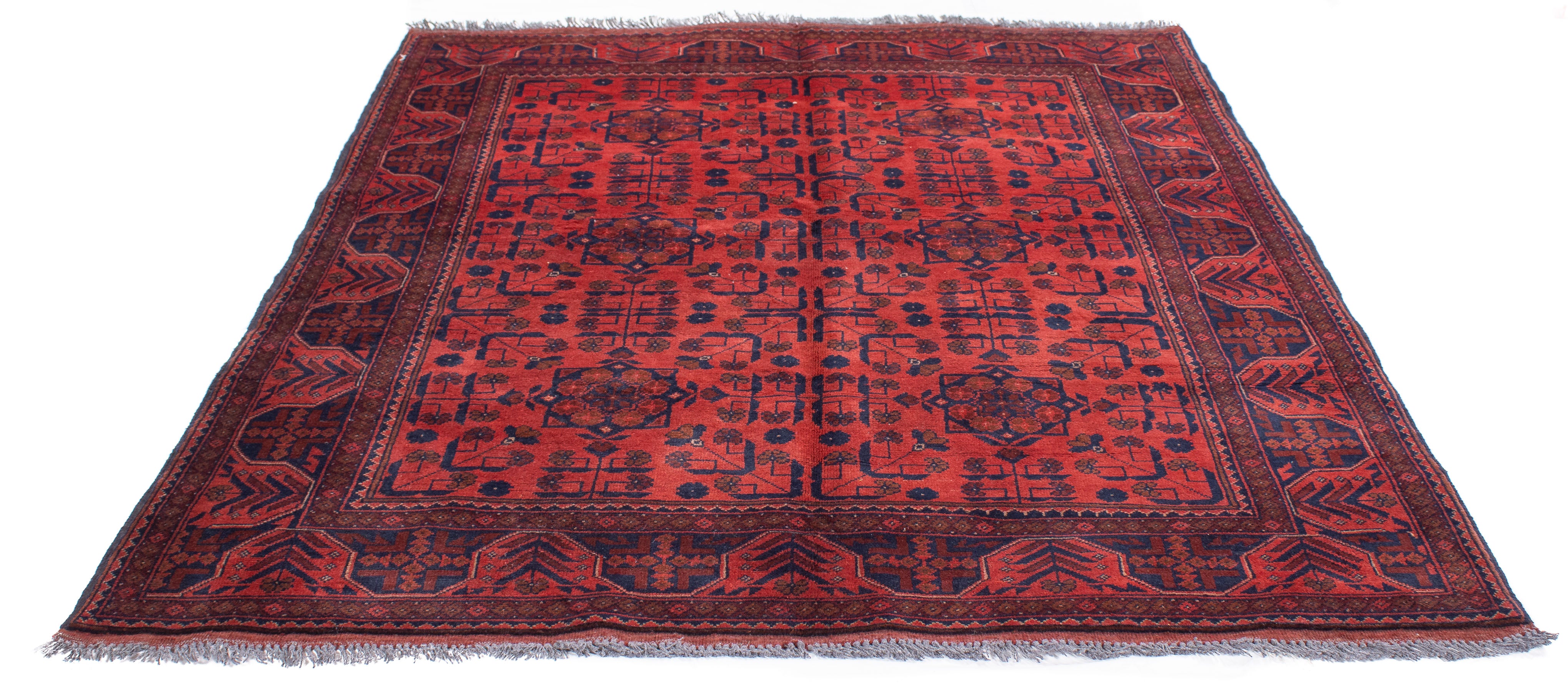 Afghan Turkman Rug <br> 4'10 x 6'6