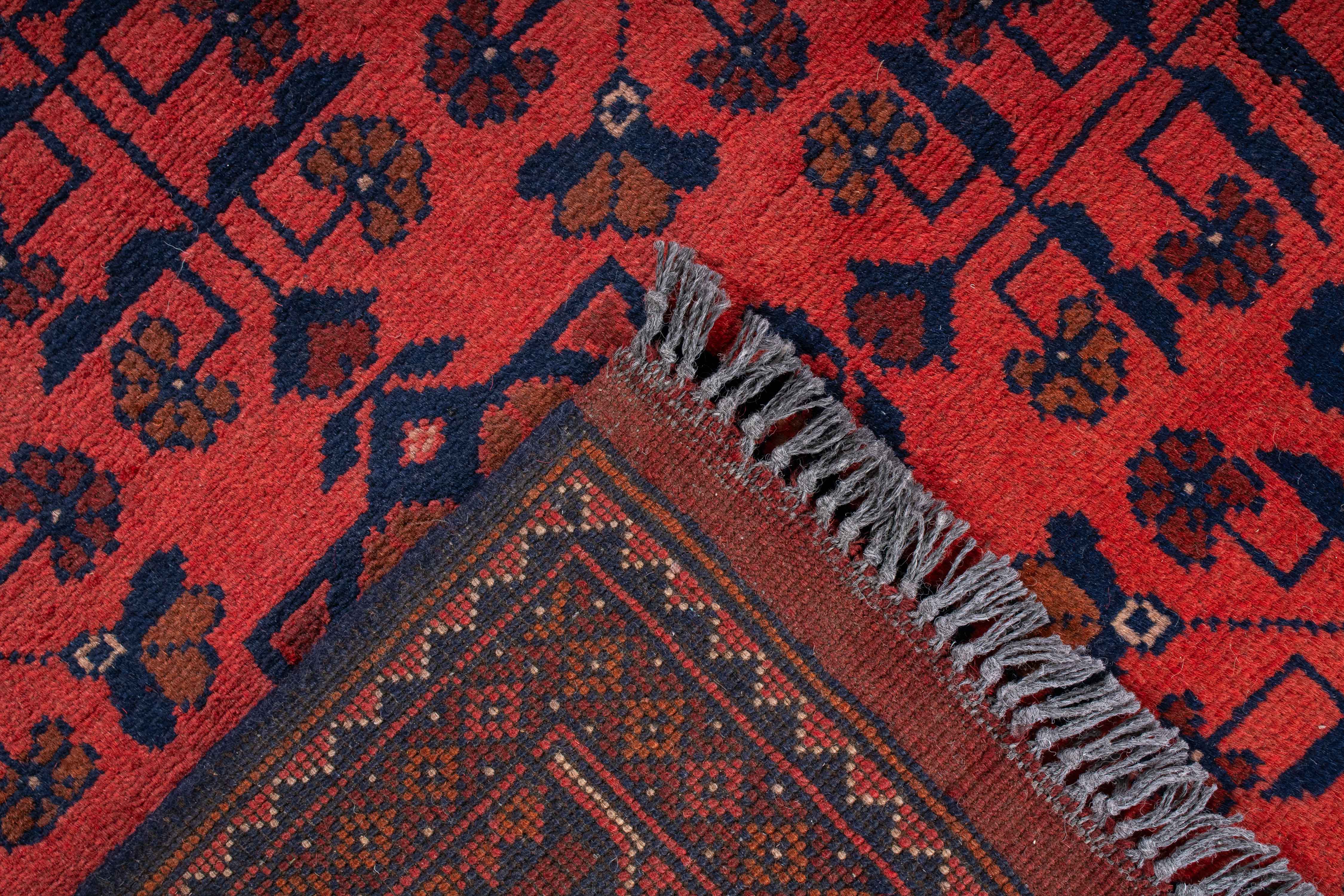 Afghan Turkman Rug <br> 4'10 x 6'6