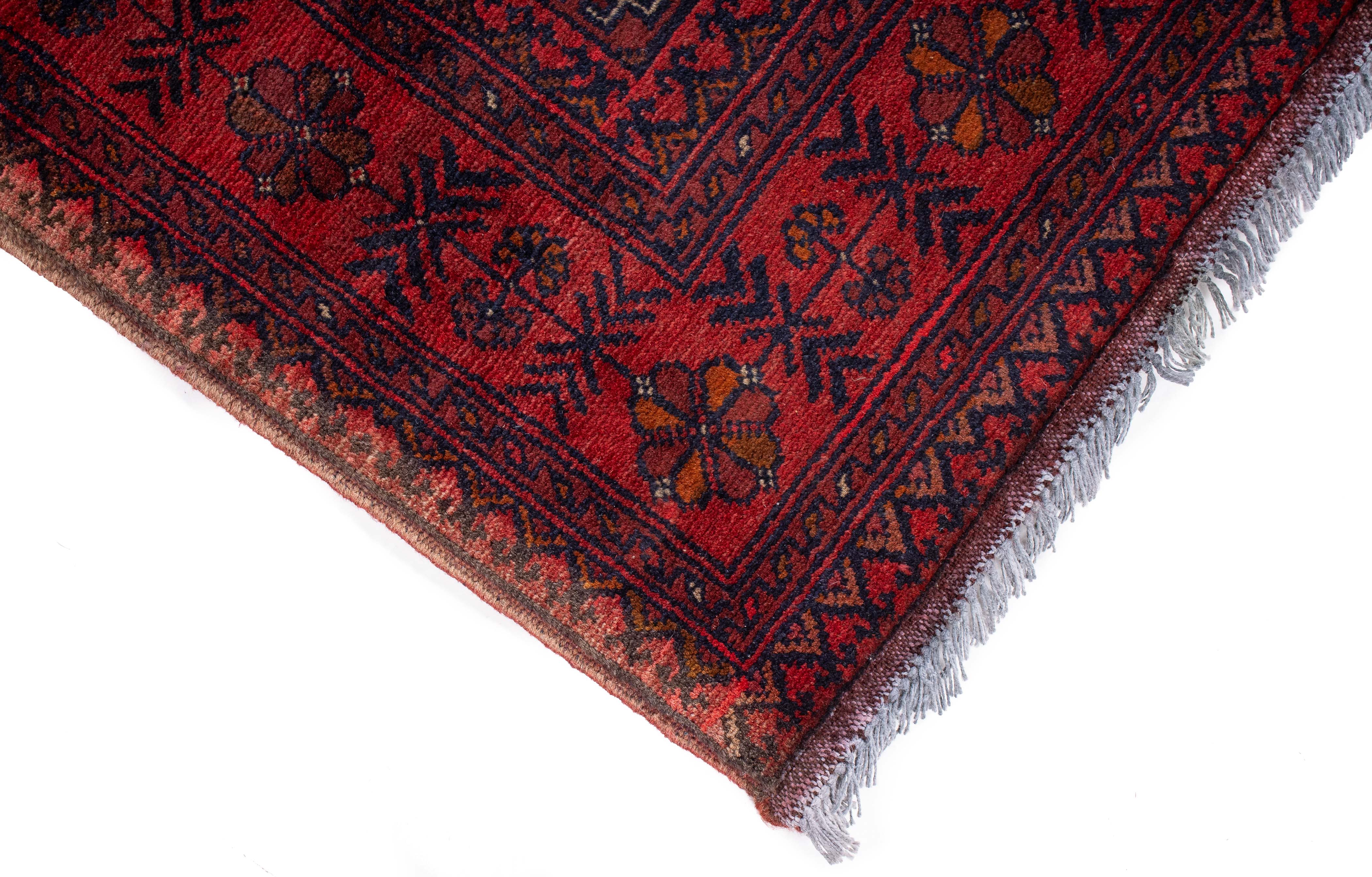 Afghan Turkman Rug <br> 3'6 x 4'10