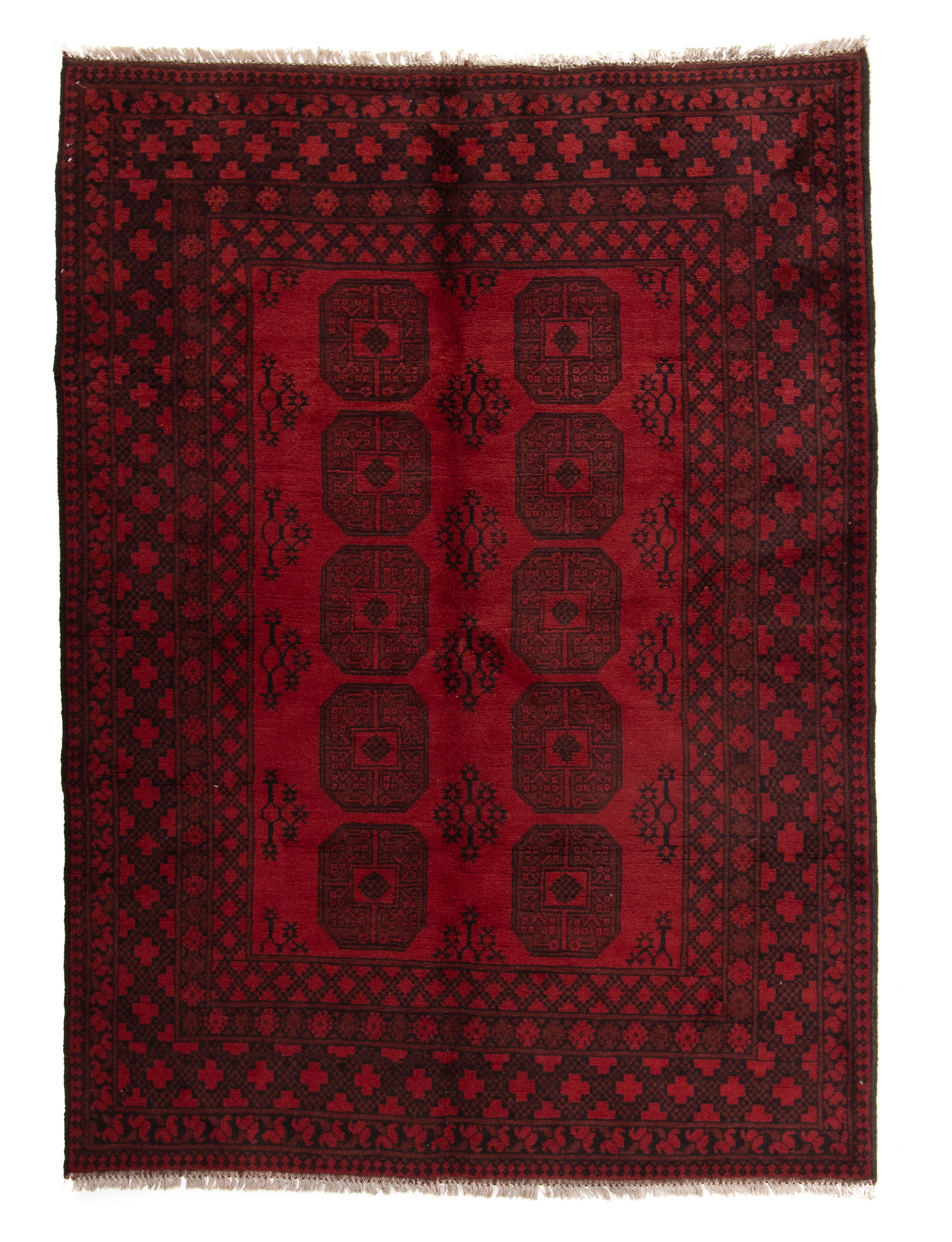 Afghan Turkman Rug <br> 5'10 x 7'10