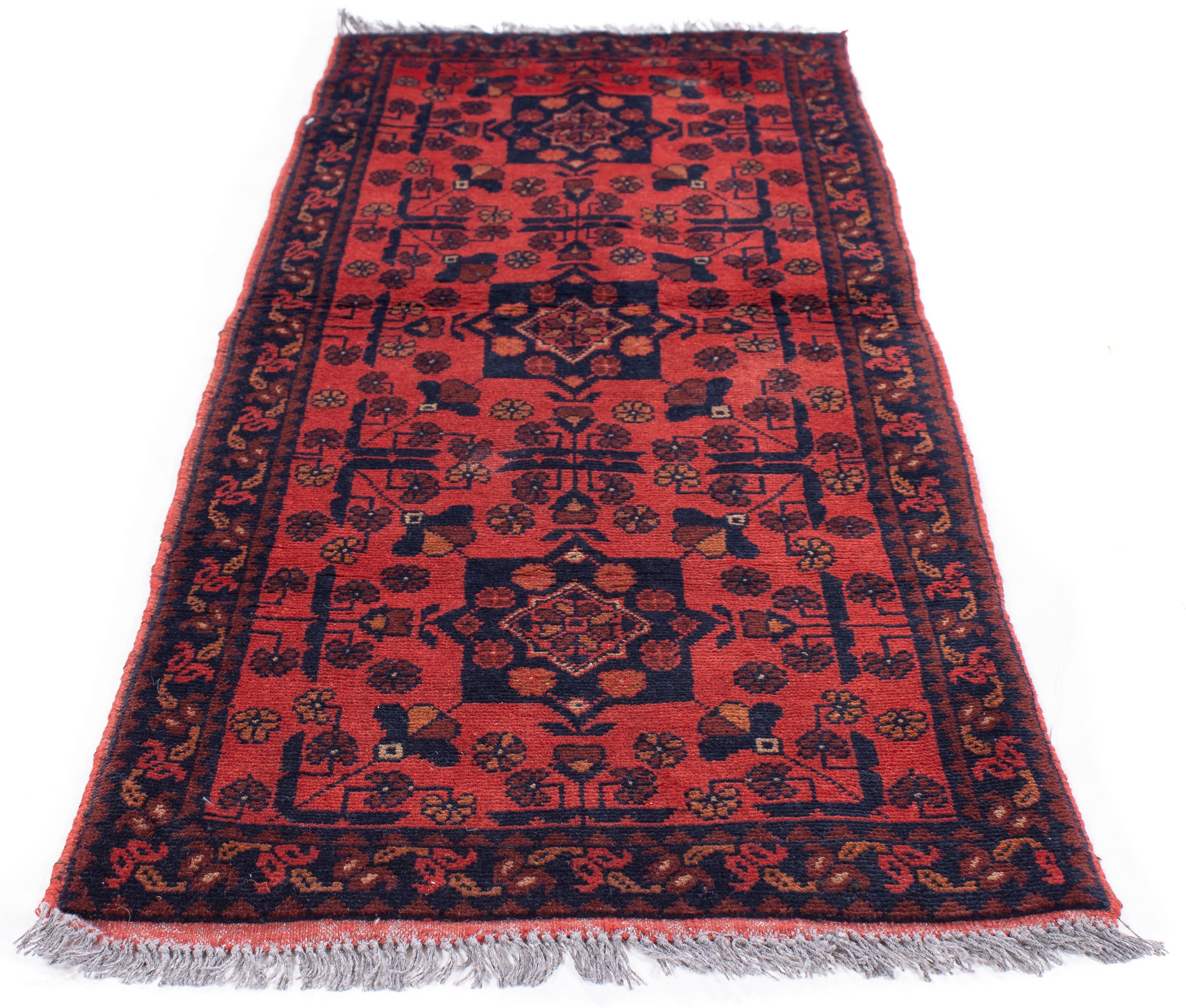 Afghan Turkman Rug <br> 1'10 x 5'2