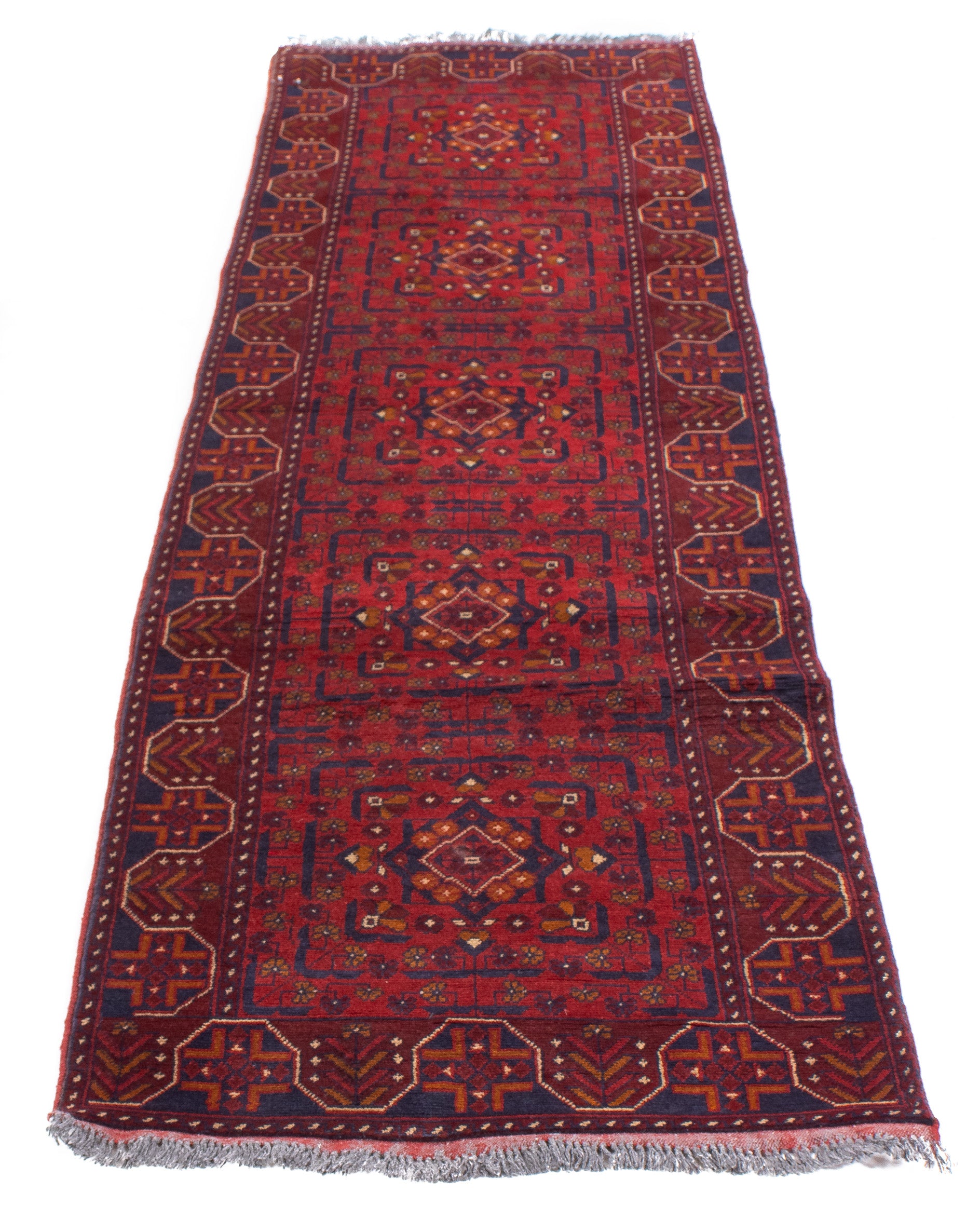 Afghan Turkman Rug <br> 2'6 x 9'8