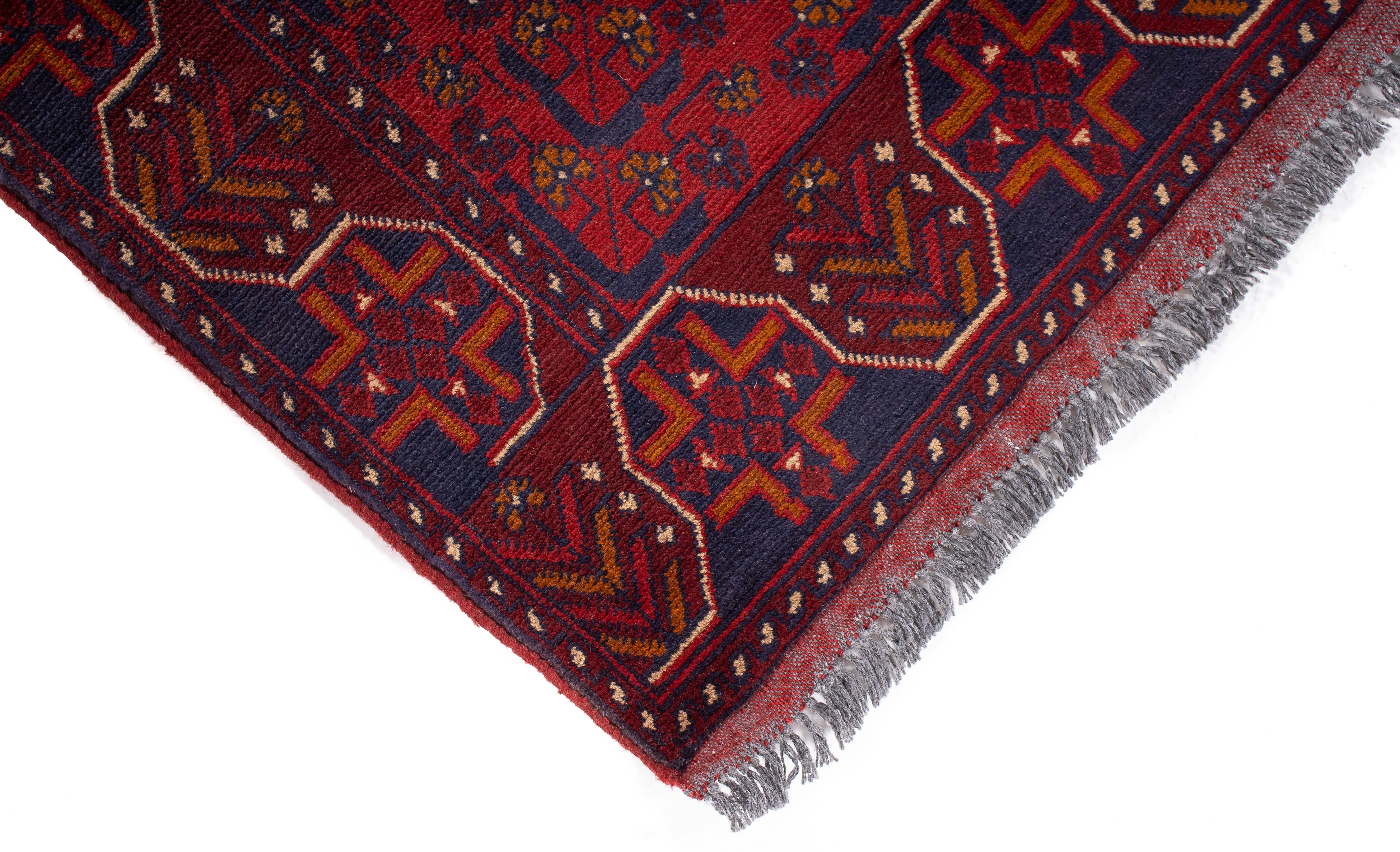 Afghan Turkman Rug <br> 2'6 x 9'8