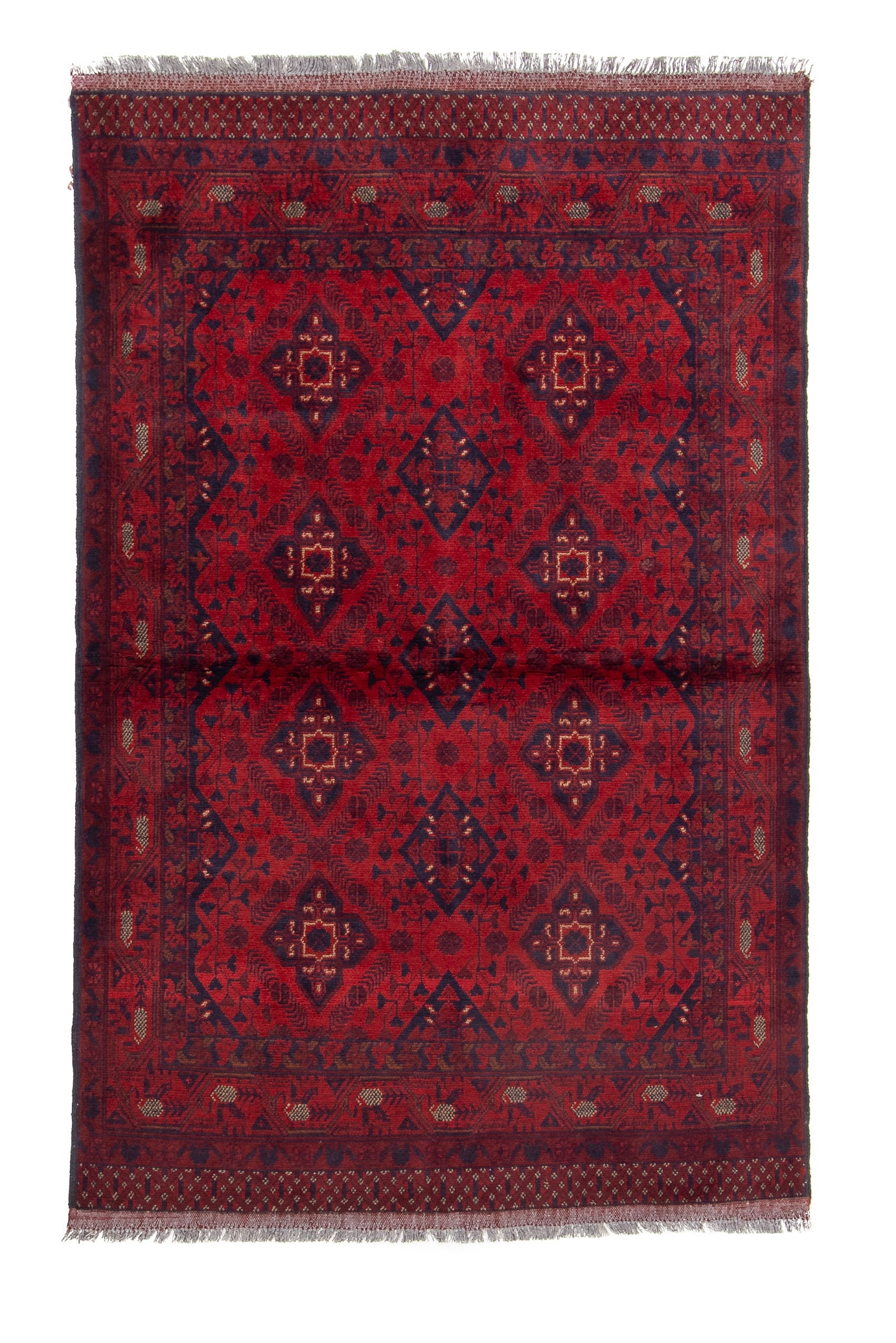 Afghan Turkman Rug <br> 4'2 x 6'4