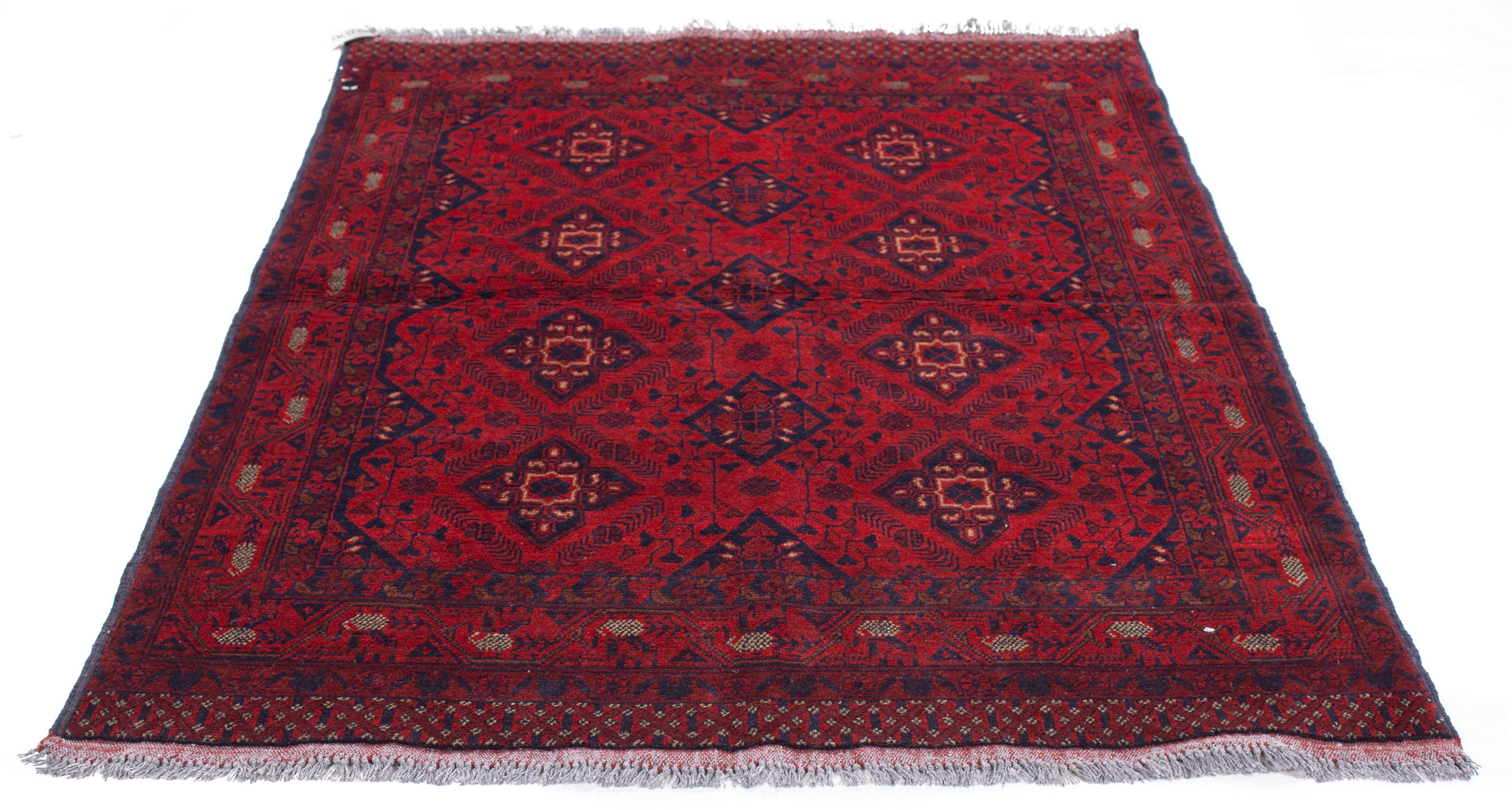 Afghan Turkman Rug <br> 4'2 x 6'4