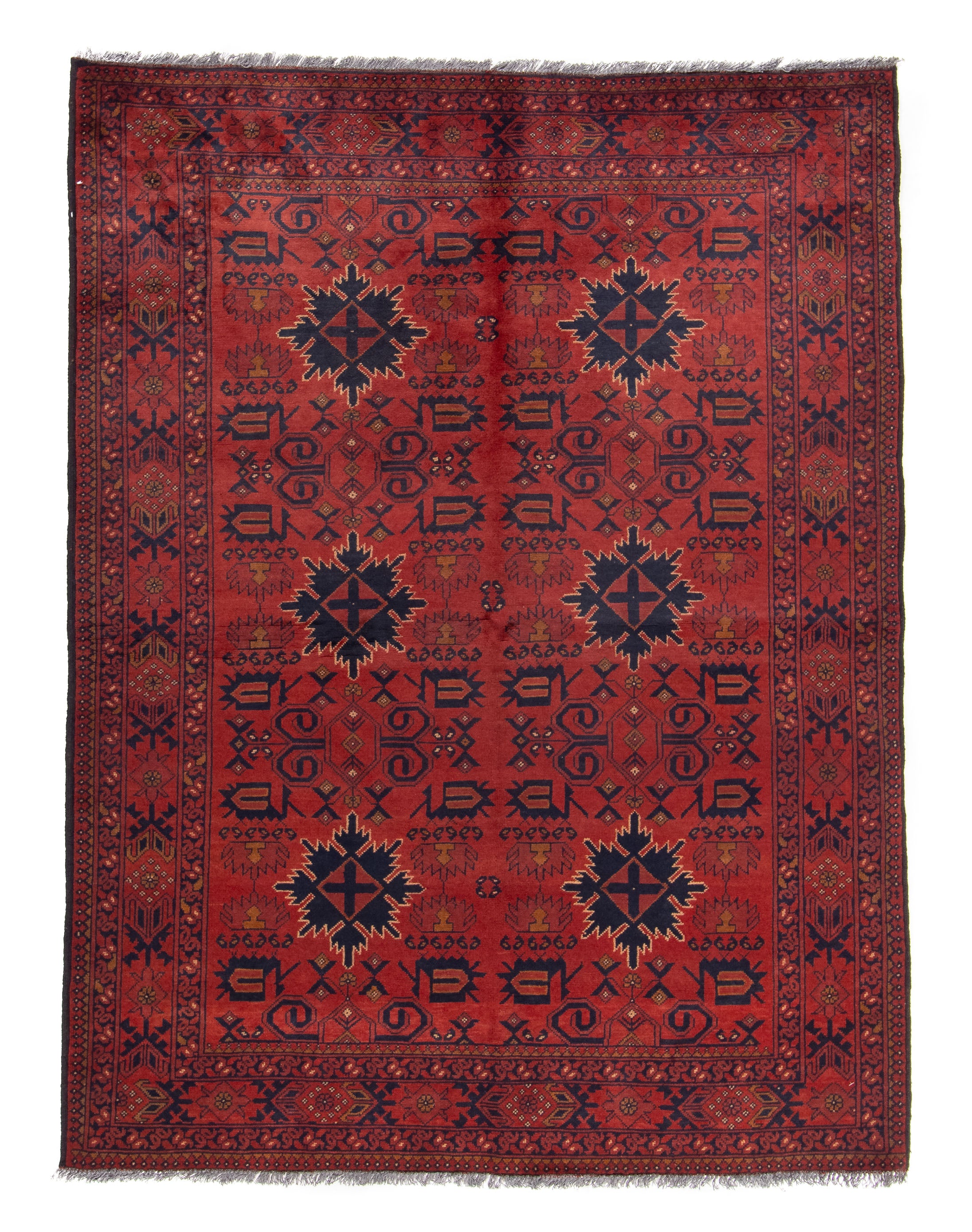 Afghan Turkman Rug <br> 4'10 x 6'5