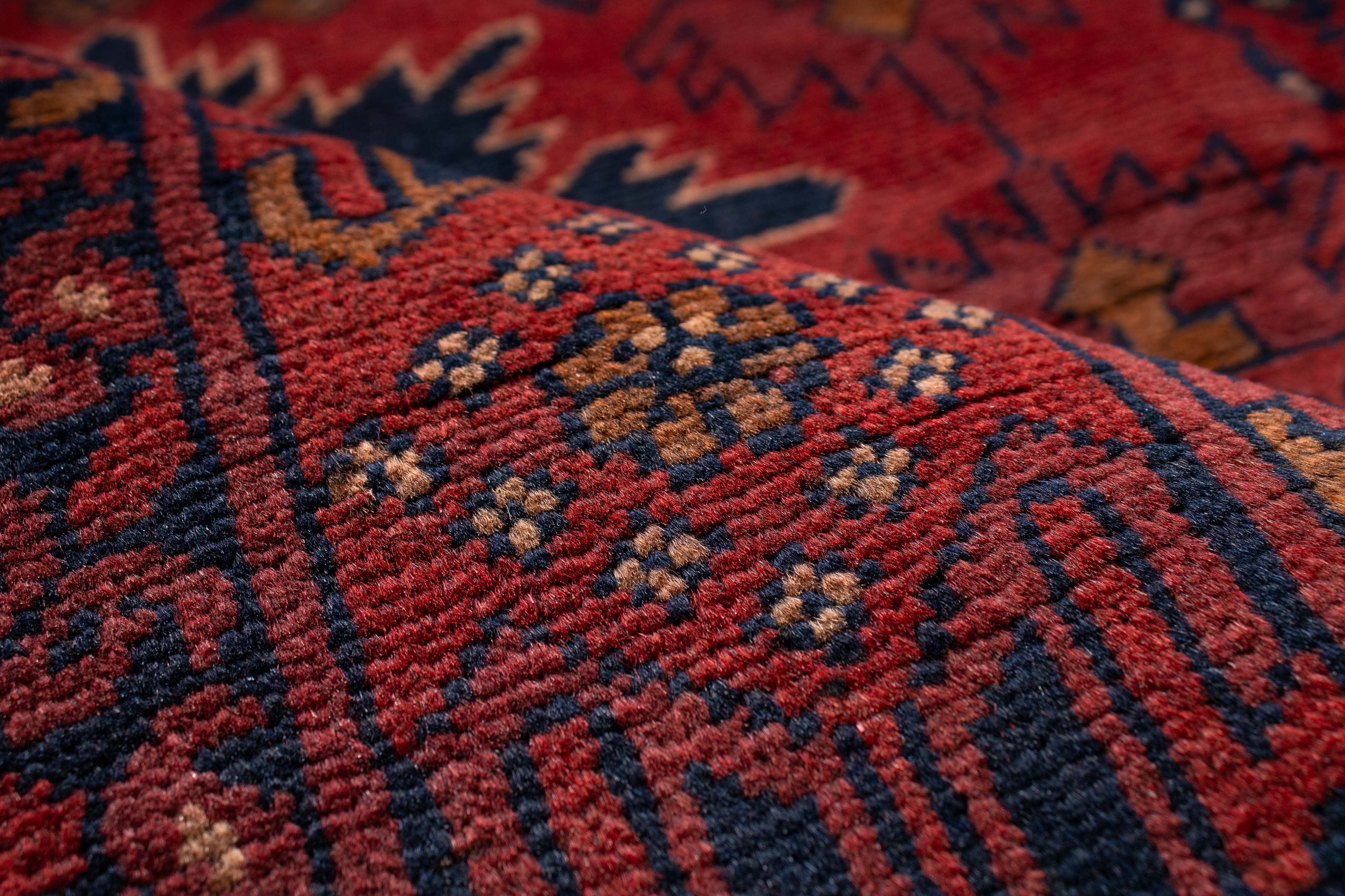 Afghan Turkman Rug <br> 4'10 x 6'5