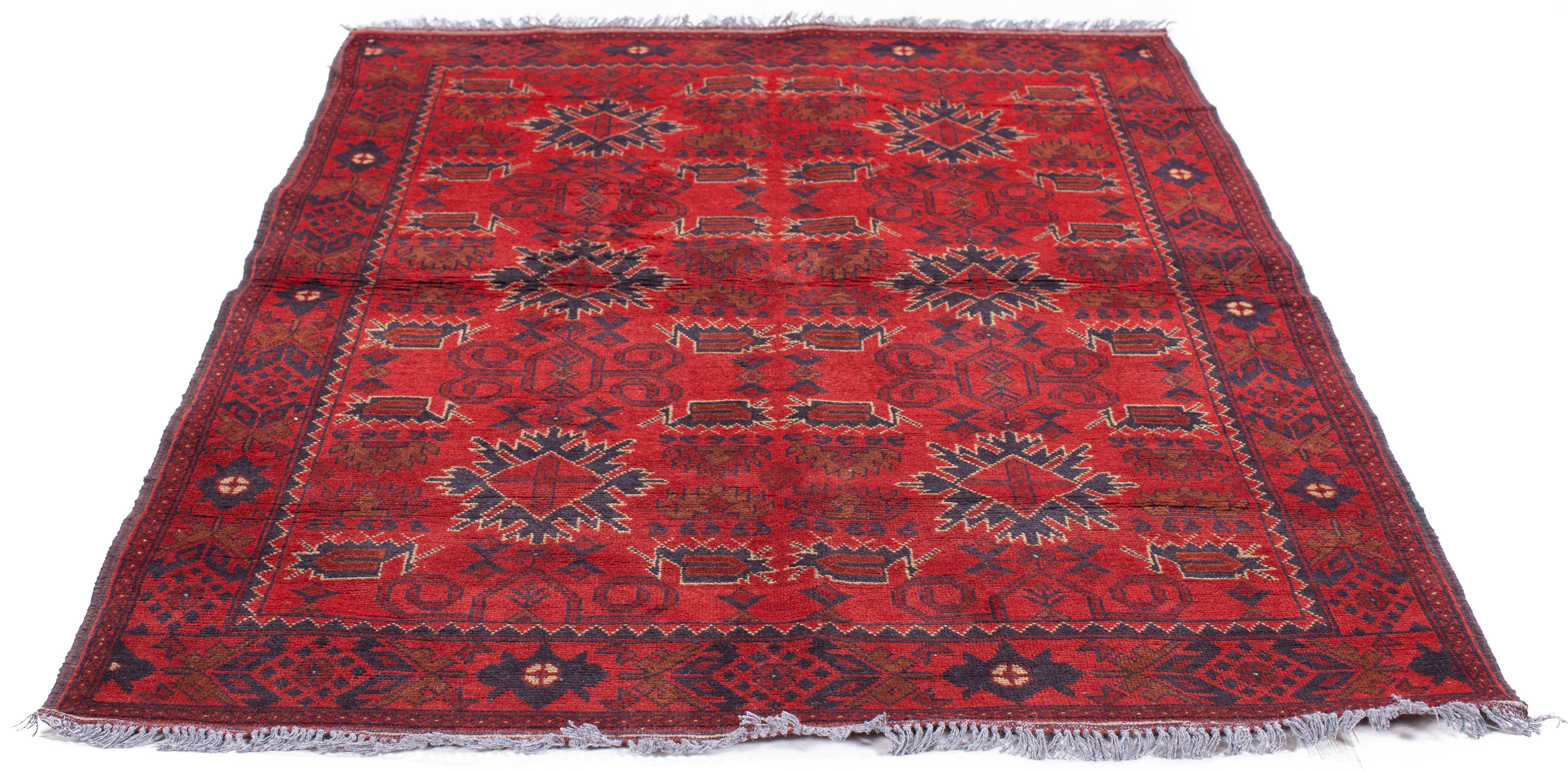 Afghan Turkman Rug <br> 4'4 x 6'6