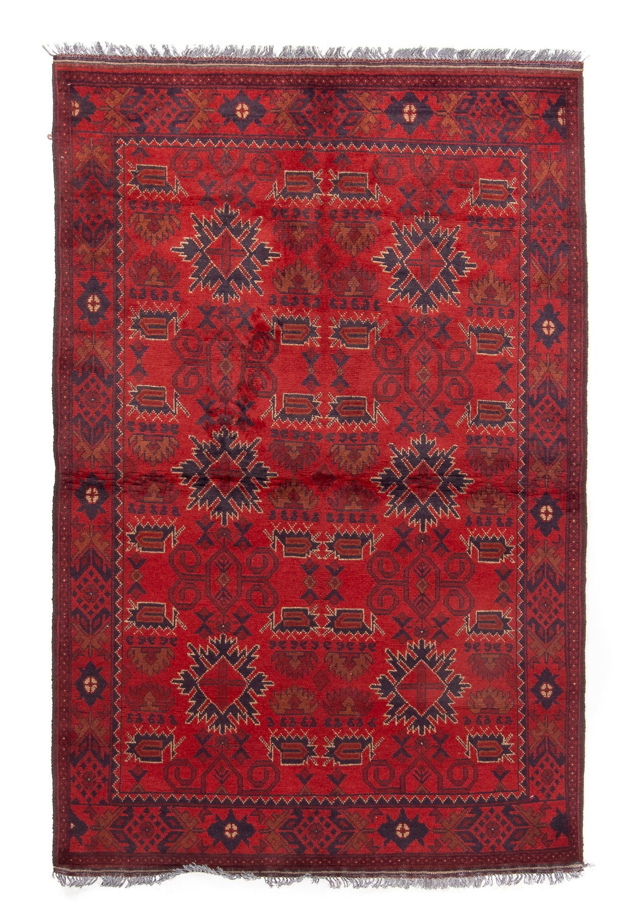 Afghan Turkman Rug <br> 4'4 x 6'6