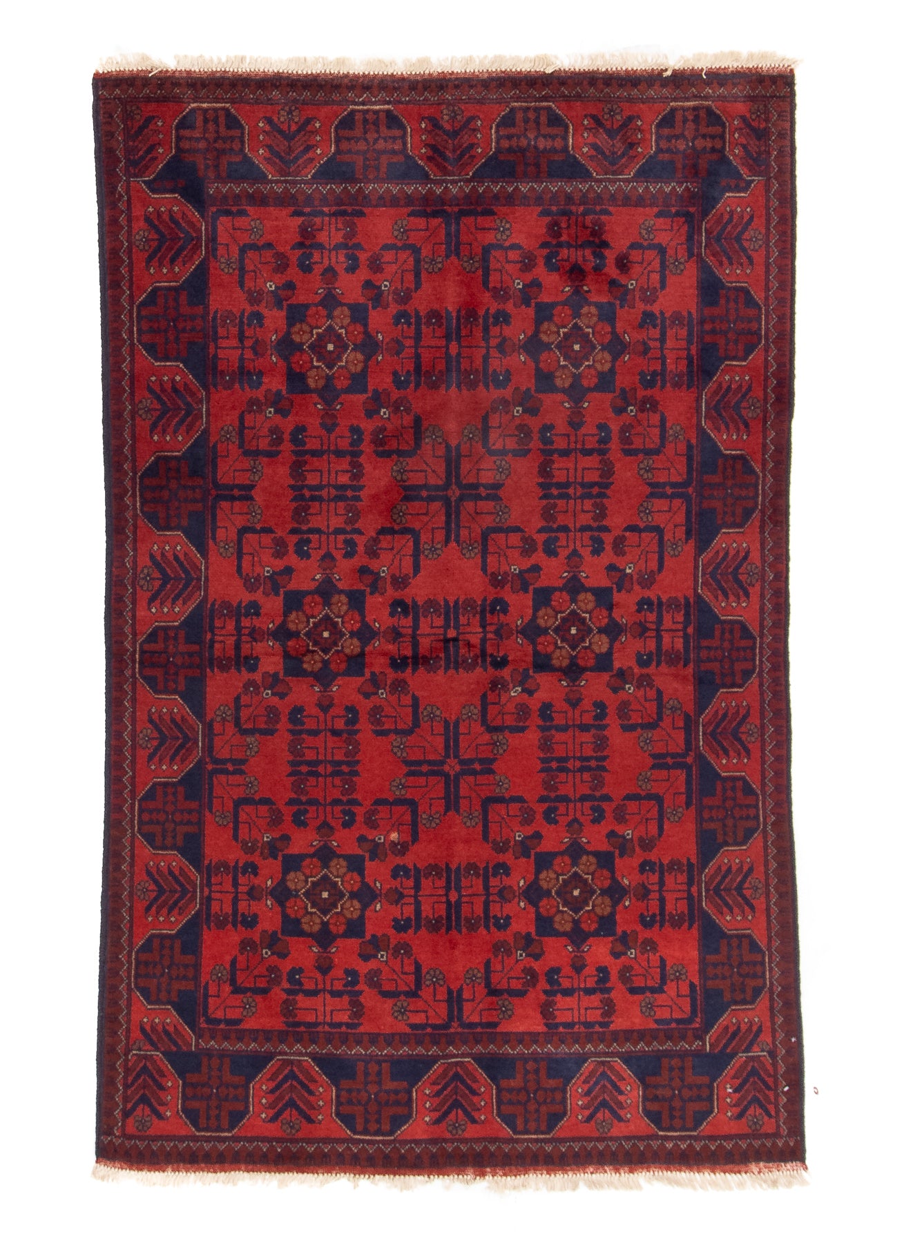 Afghan Turkman Rug <br> 4'0 x 6'5