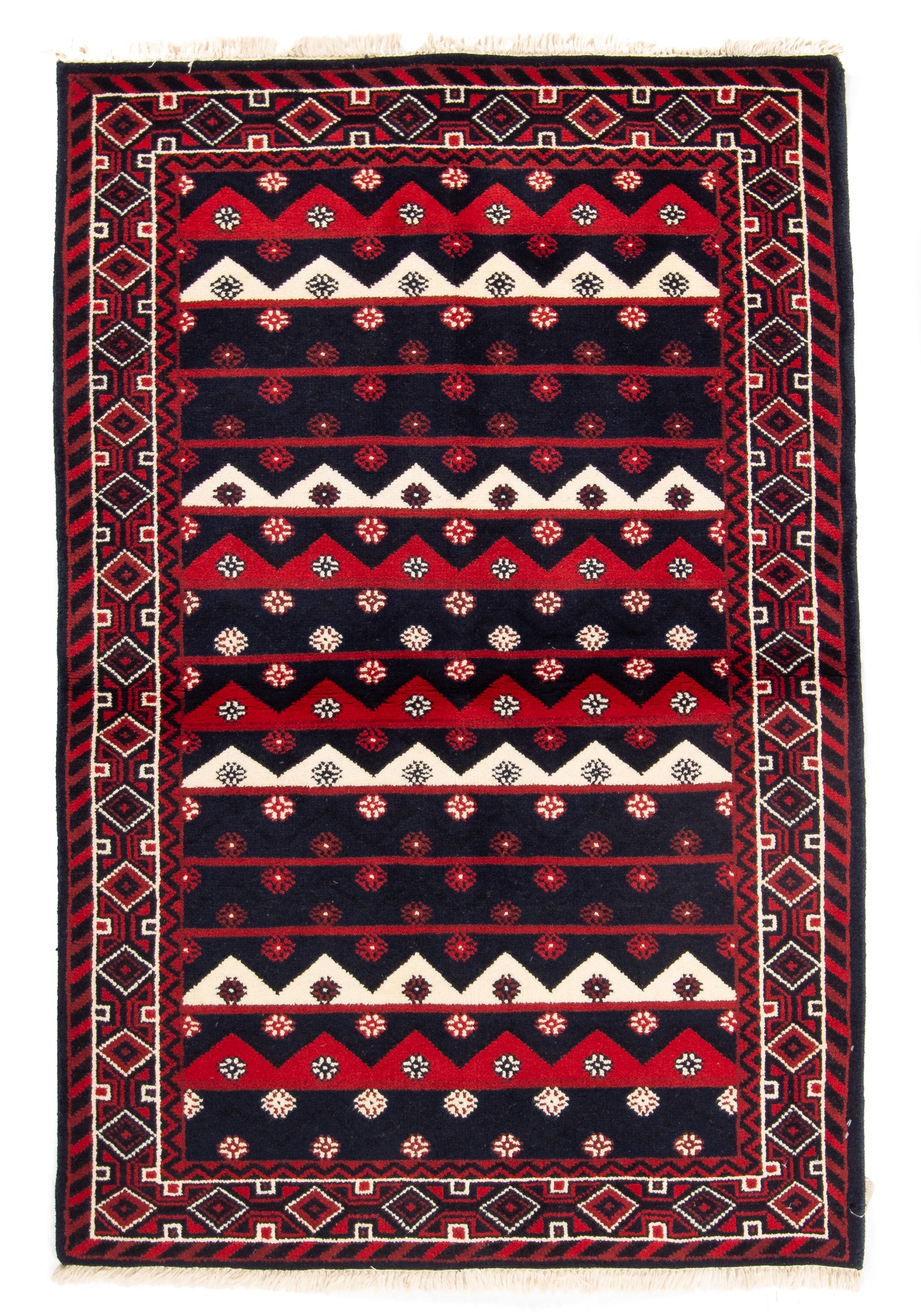 India Tribal Rug <br> 4'1 x 6'1