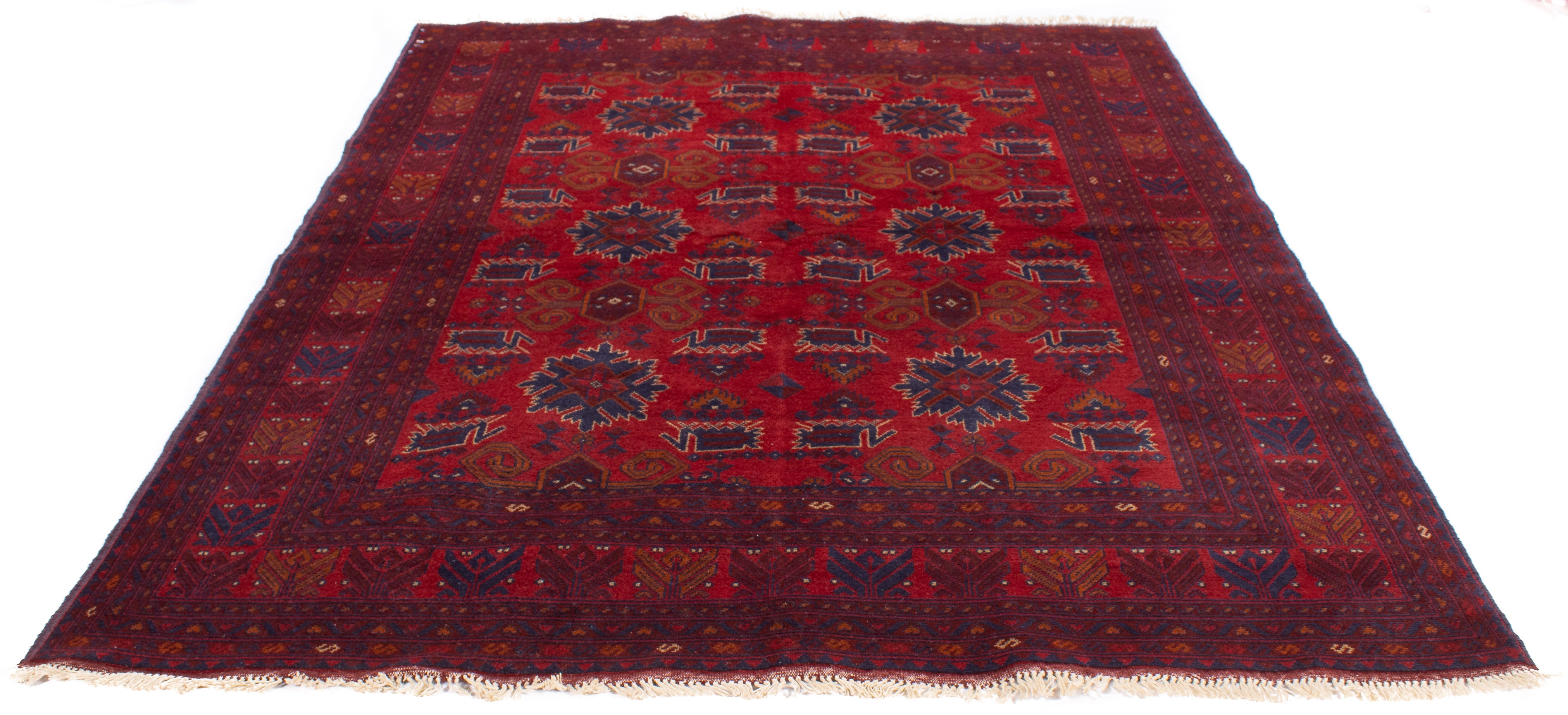 Afghan Turkman Rug <br> 5'10 x 7'6