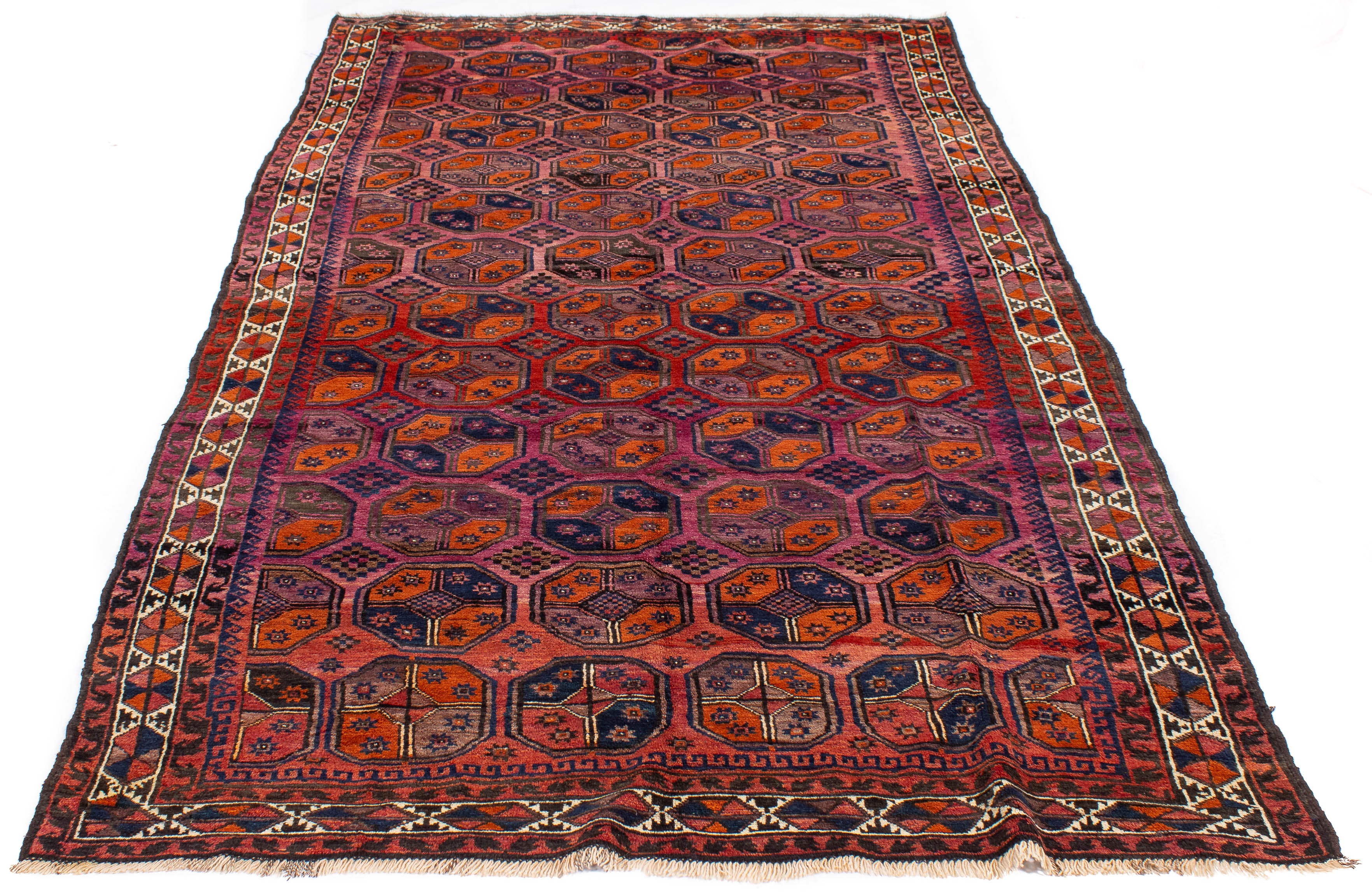 Afghan Turkman Rug <br> 5'6 x 10'3