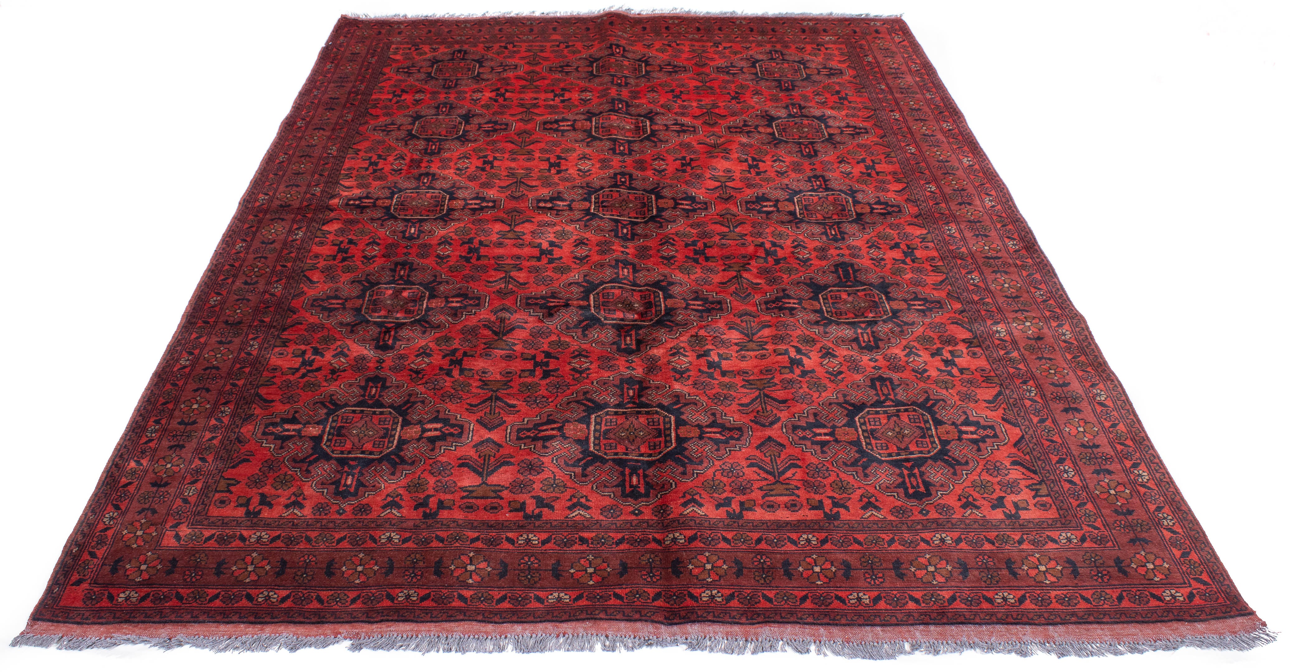 Afghan Turkman Rug <br> 6'6 x 9'2