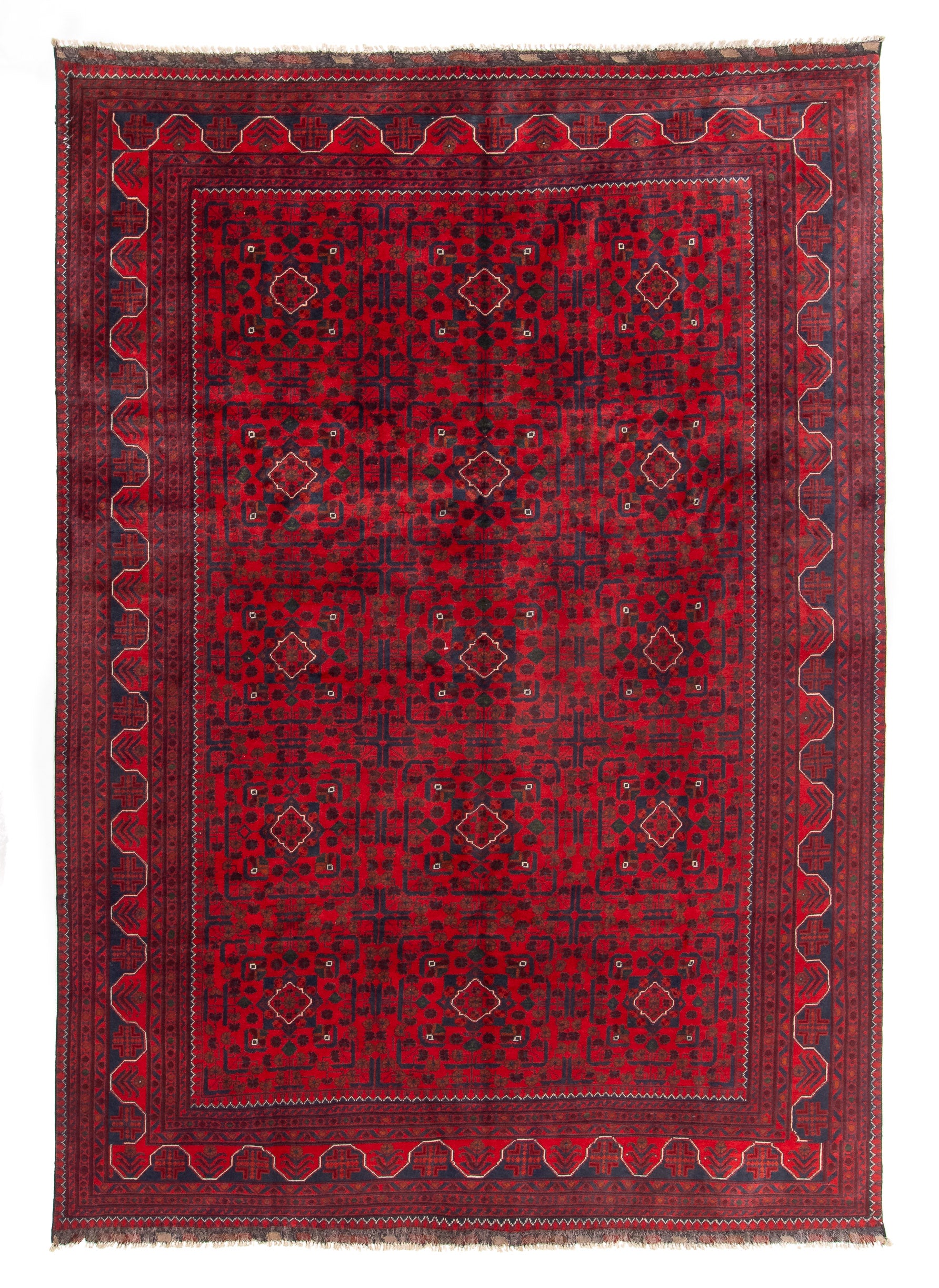 Afghan Turkman Rug <br> 6'7 x 9'2