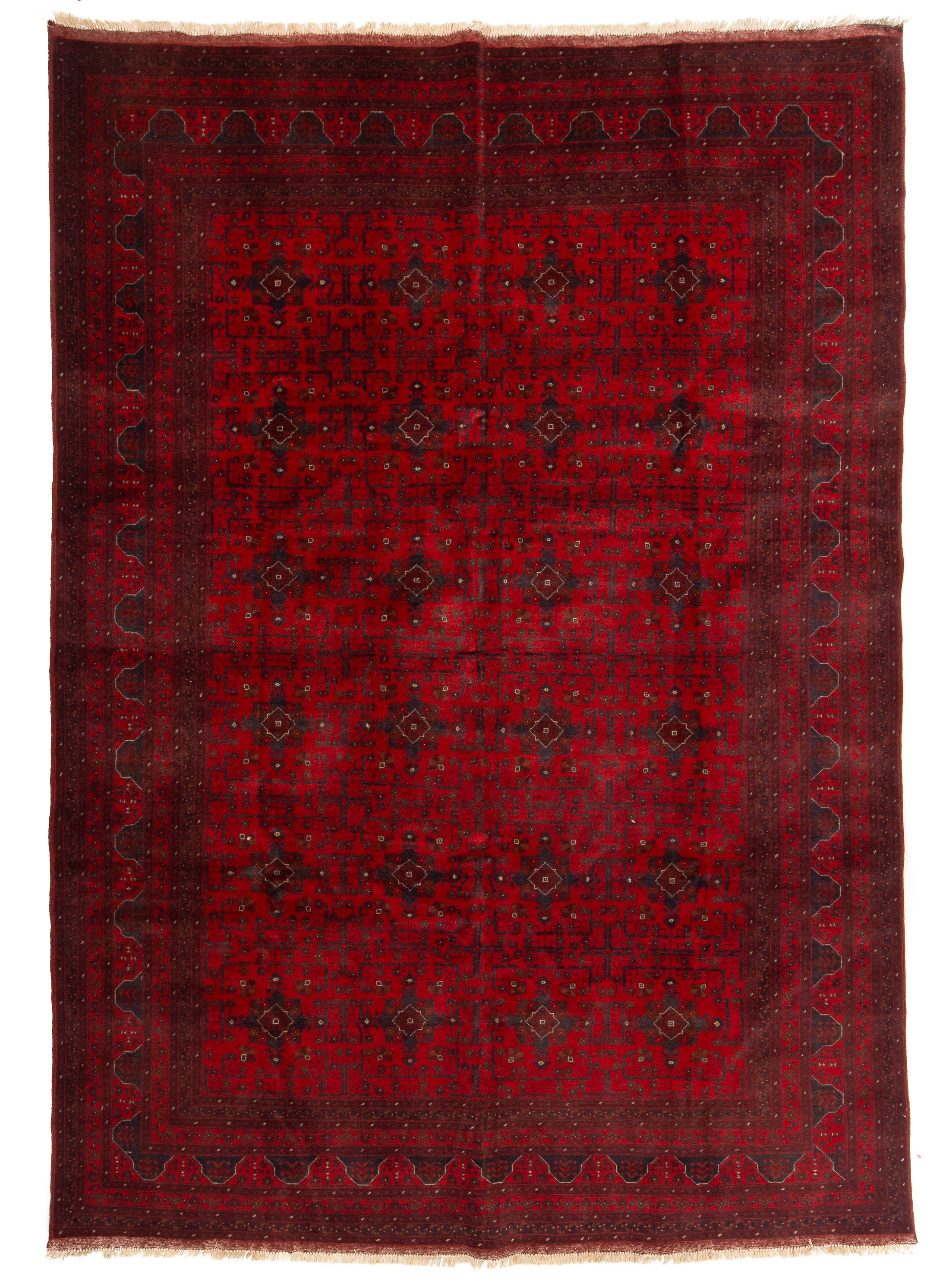 Afghan Turkman Rug <br> 7'10 x 11'2