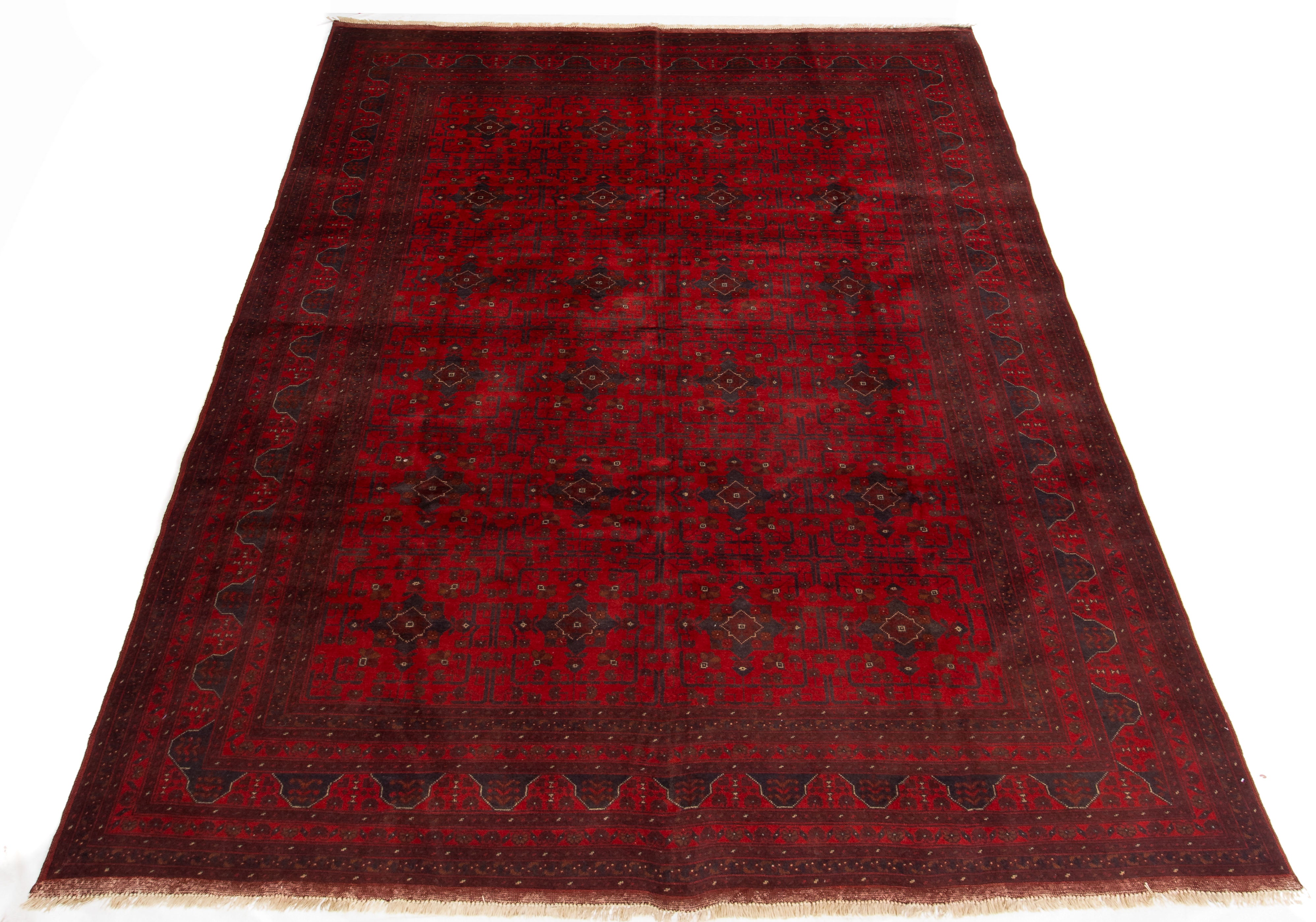 Afghan Turkman Rug <br> 7'10 x 11'2