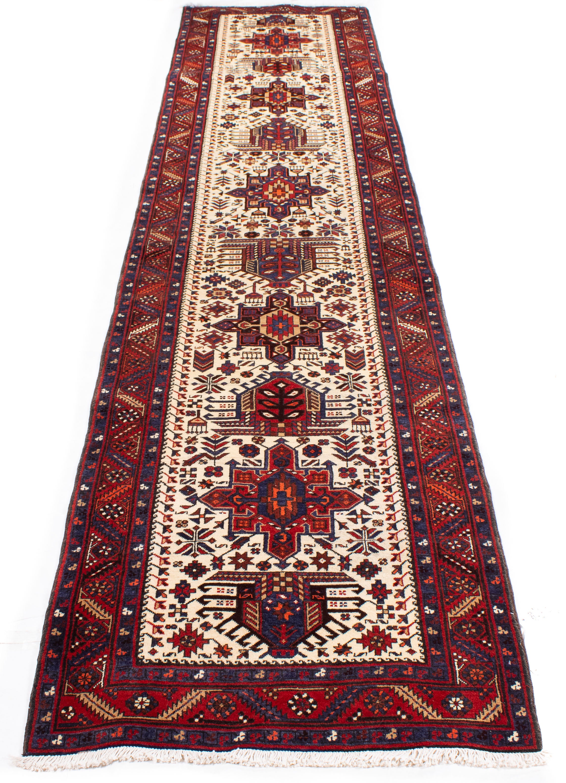 Persian Karadja Rug <br> 3'3 x 15'4