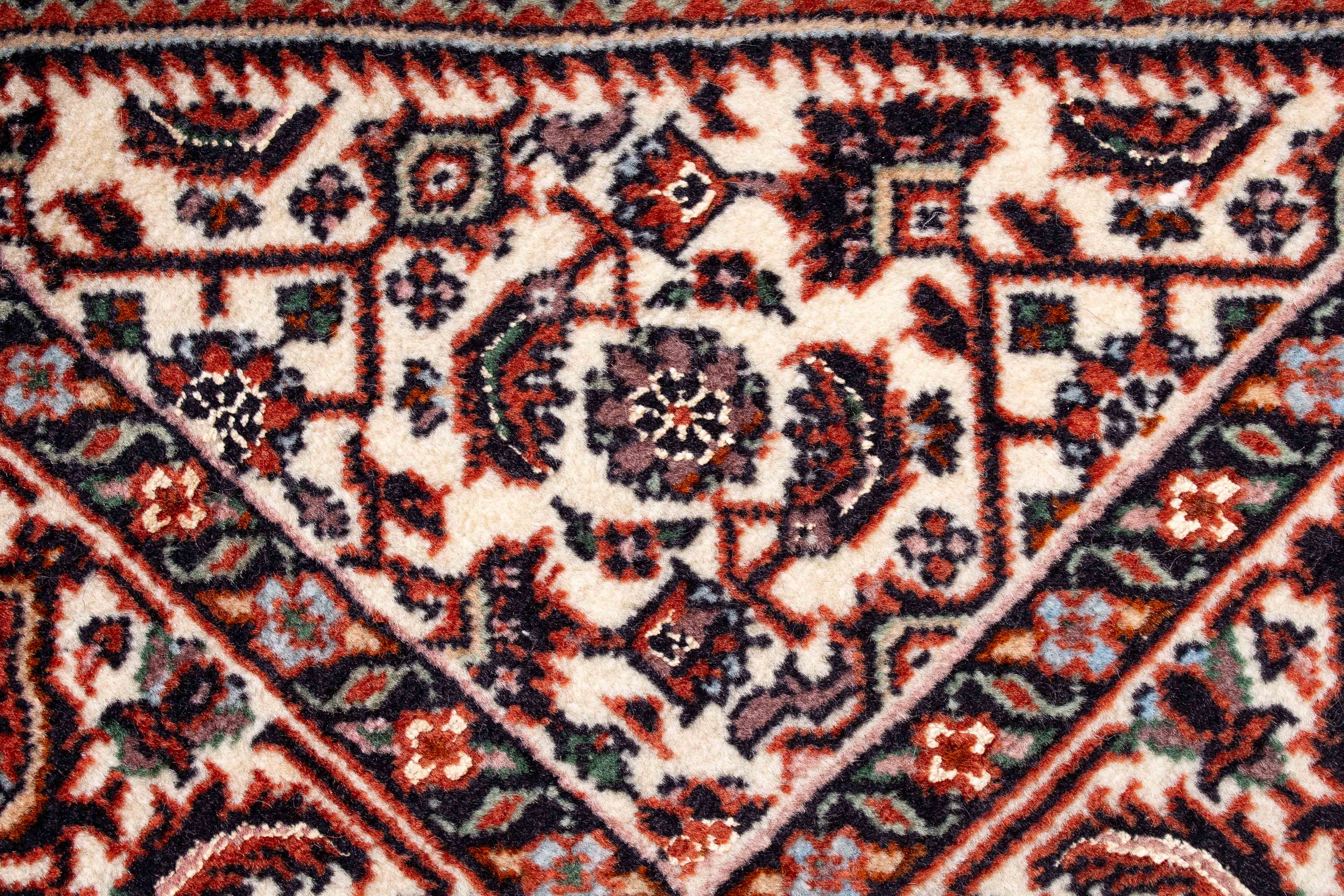 Persian Bidjar Rug <br> 3'9 x 6'2