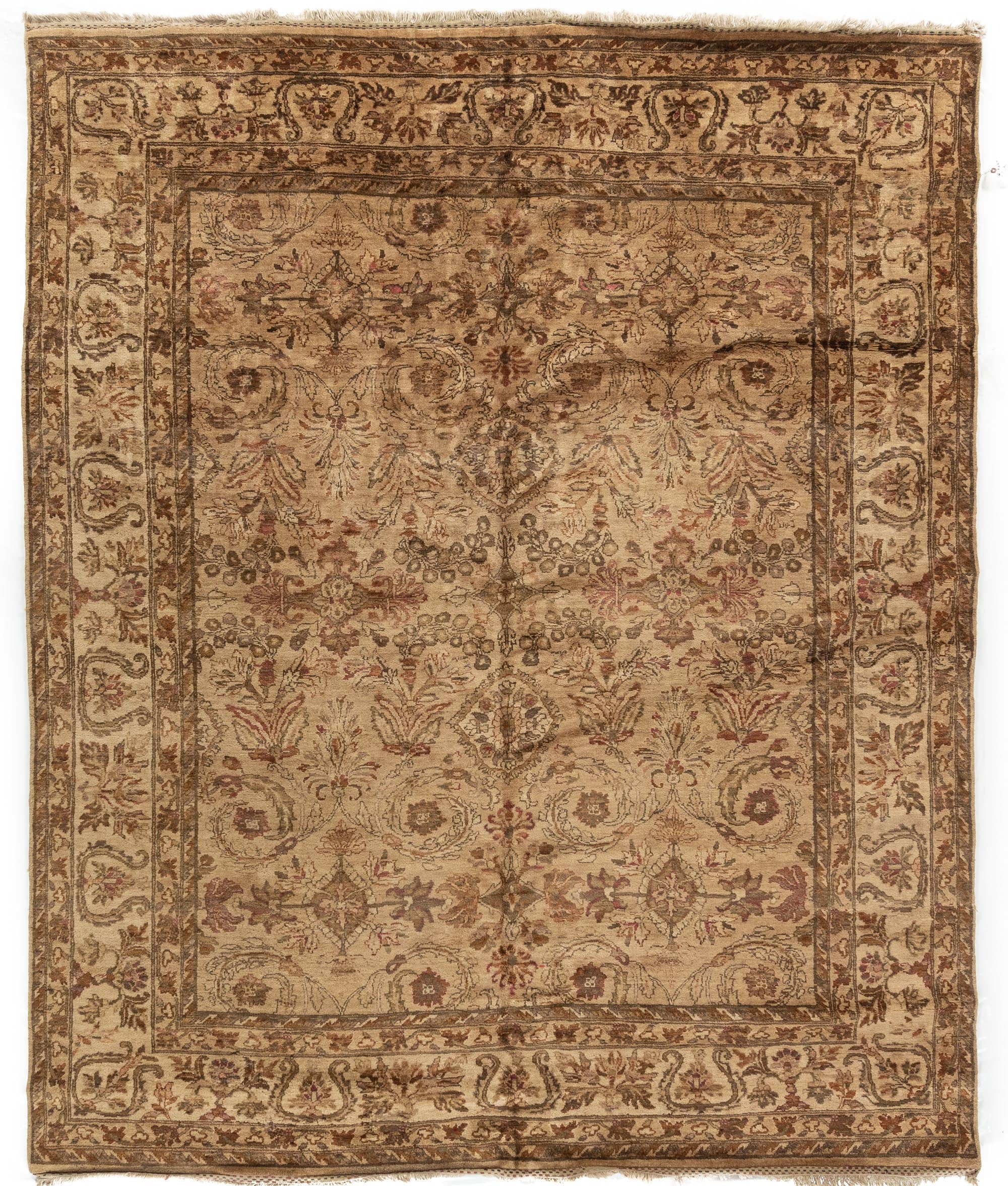 New Transitional Room Size Wool Rug Hand-Woven with a Cotton Foundation Rug <br> 8'3 x 10'0