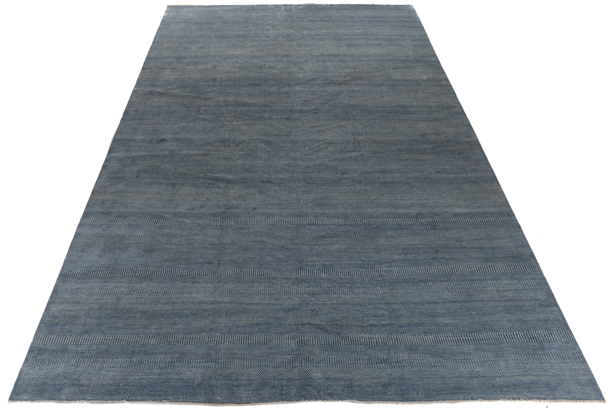 Contemporary Oversized Blue Rug <br> 12'10 x 20'3