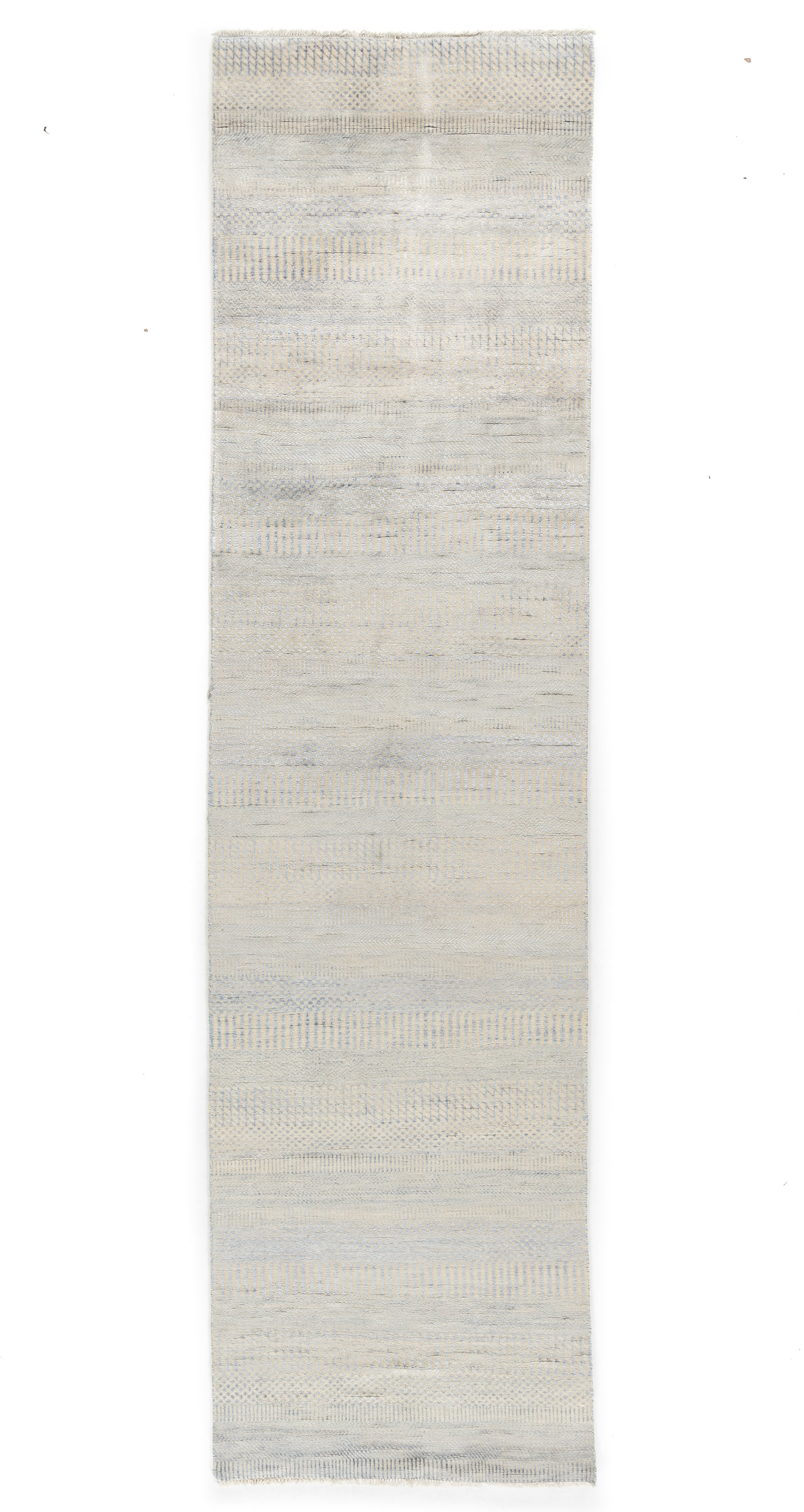 New Hand-Knotted Indo Runner 2'9 x 10'1